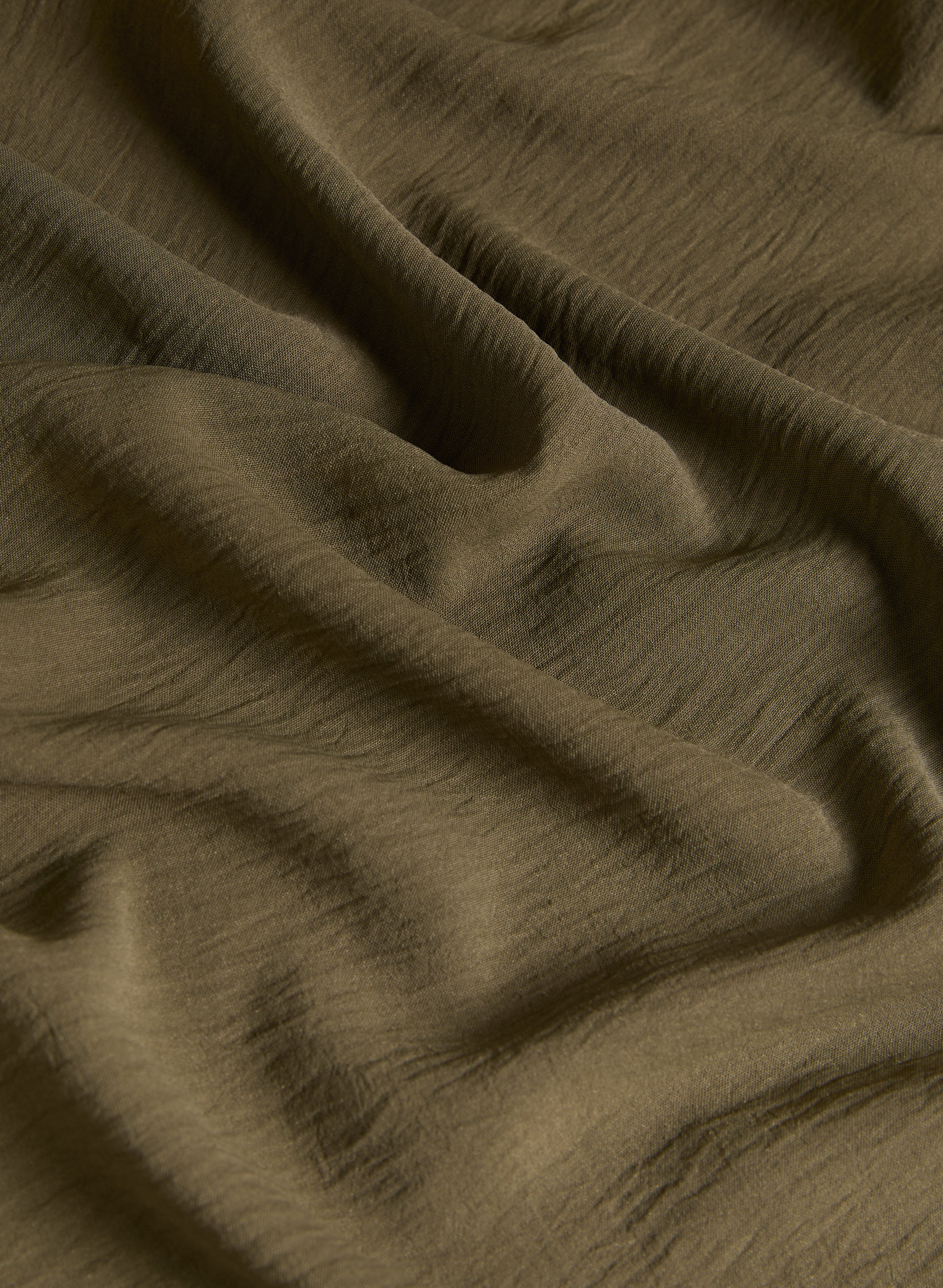 Drawstring Crinkled Maxi Skirt - Image 7