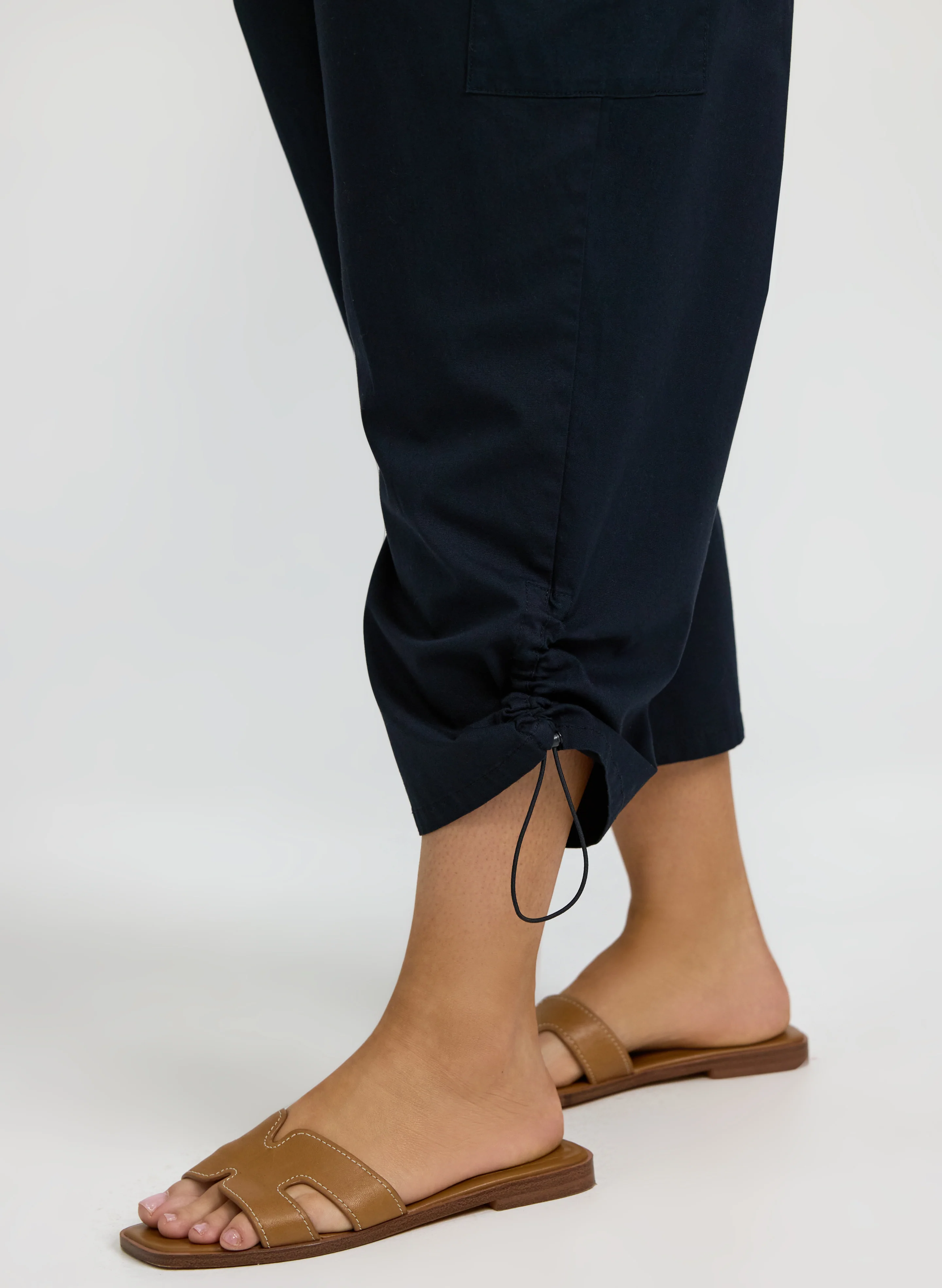 Drawstring Hem Capris - Image 2