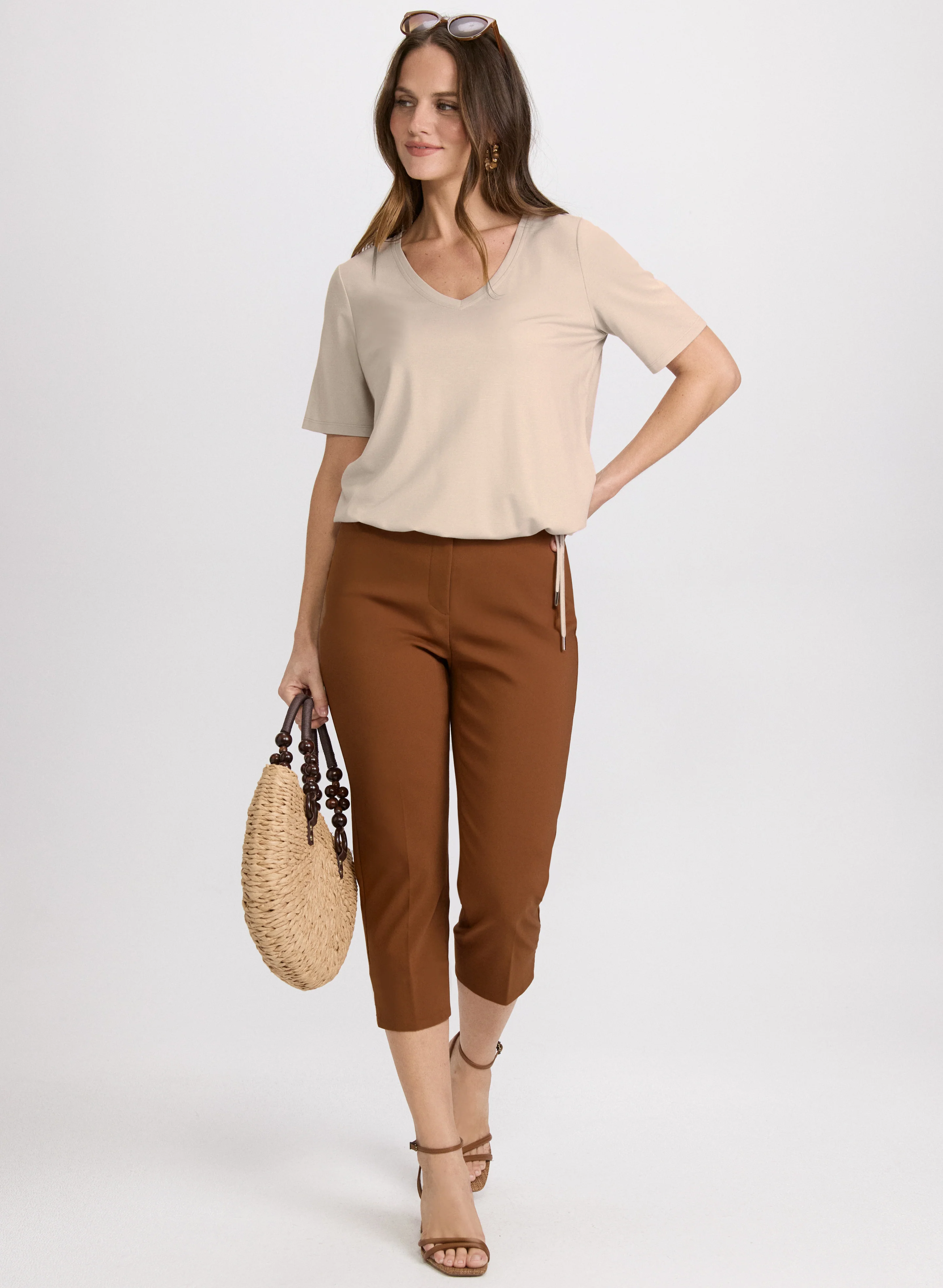 Drawstring Hem T-Shirt - Image 3