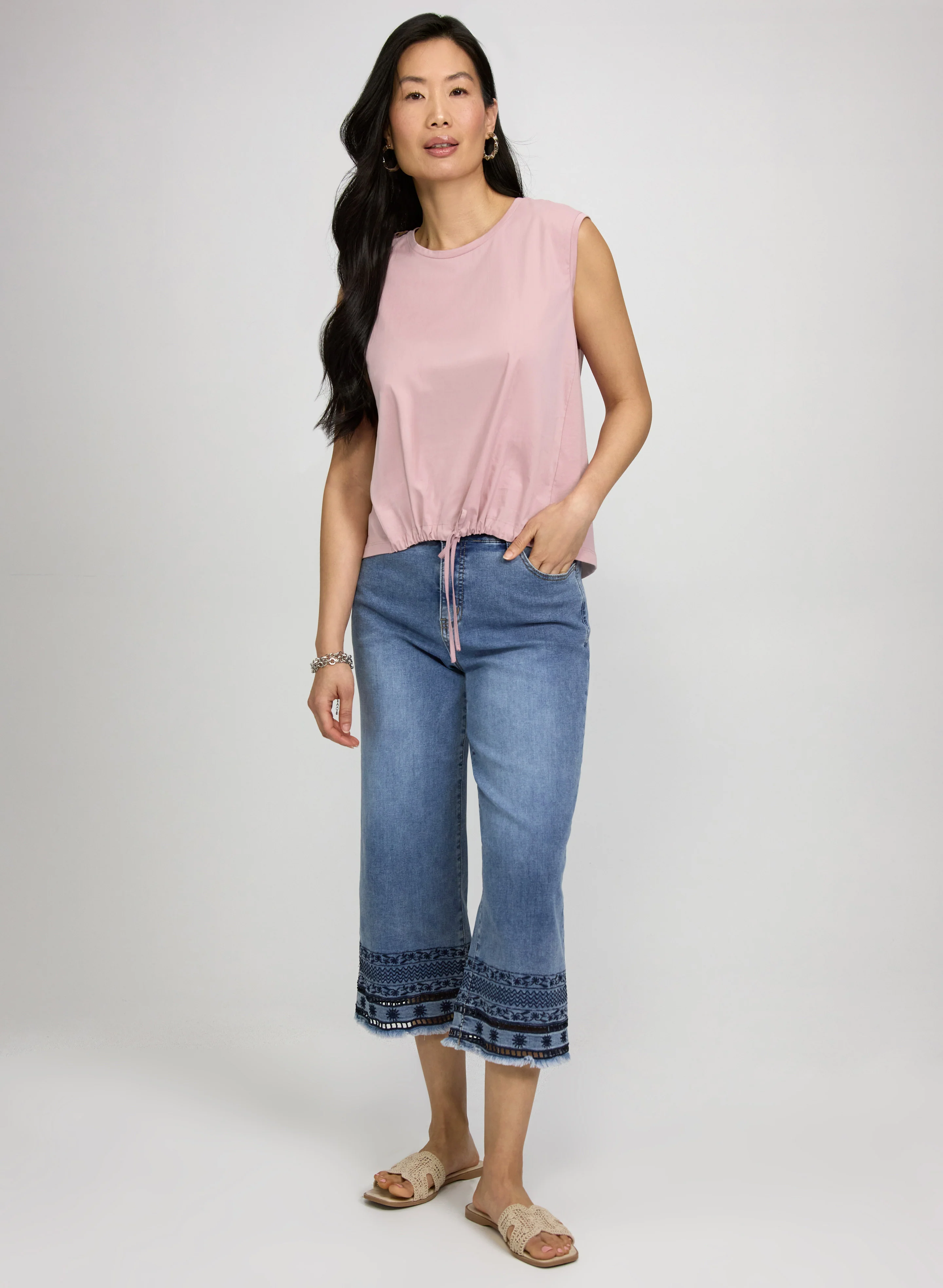 Drawstring Hem Top - Image 3
