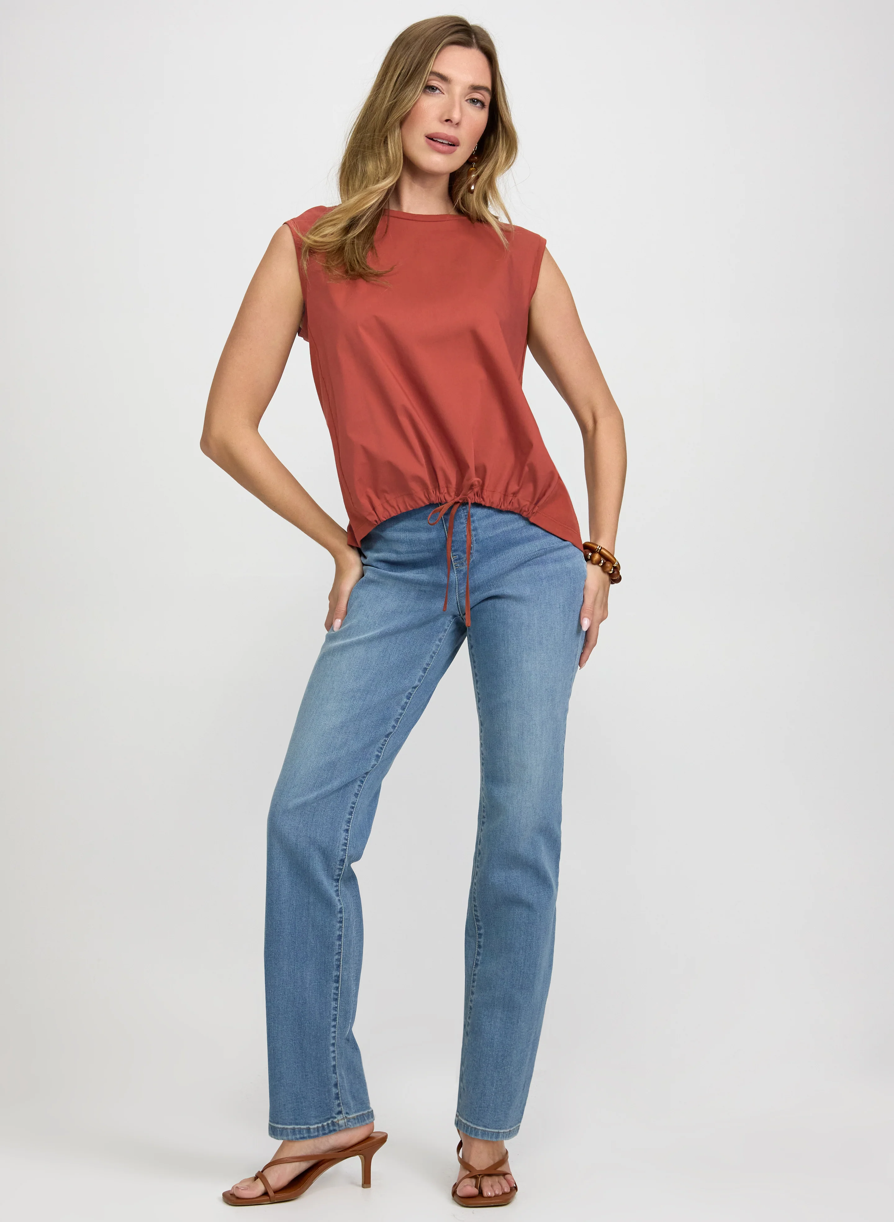 Drawstring Hem Top - Image 3