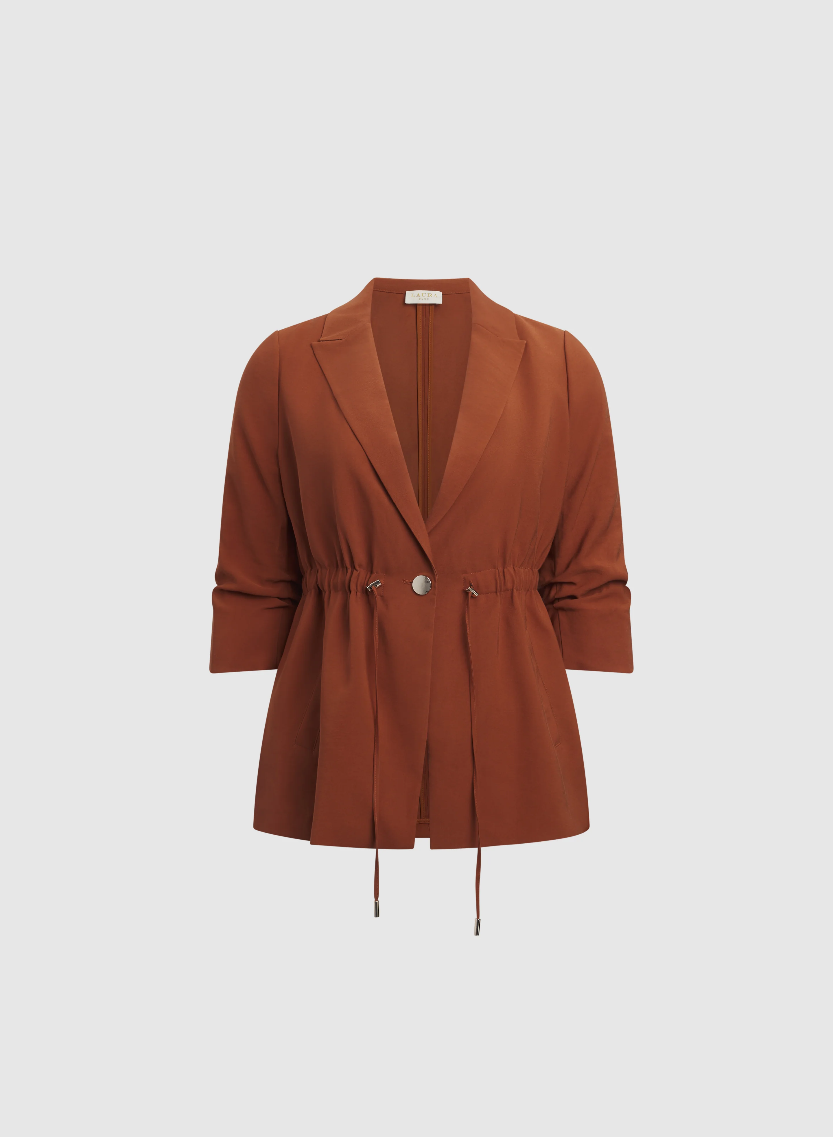 Drawstring Waist Blazer - Image 6