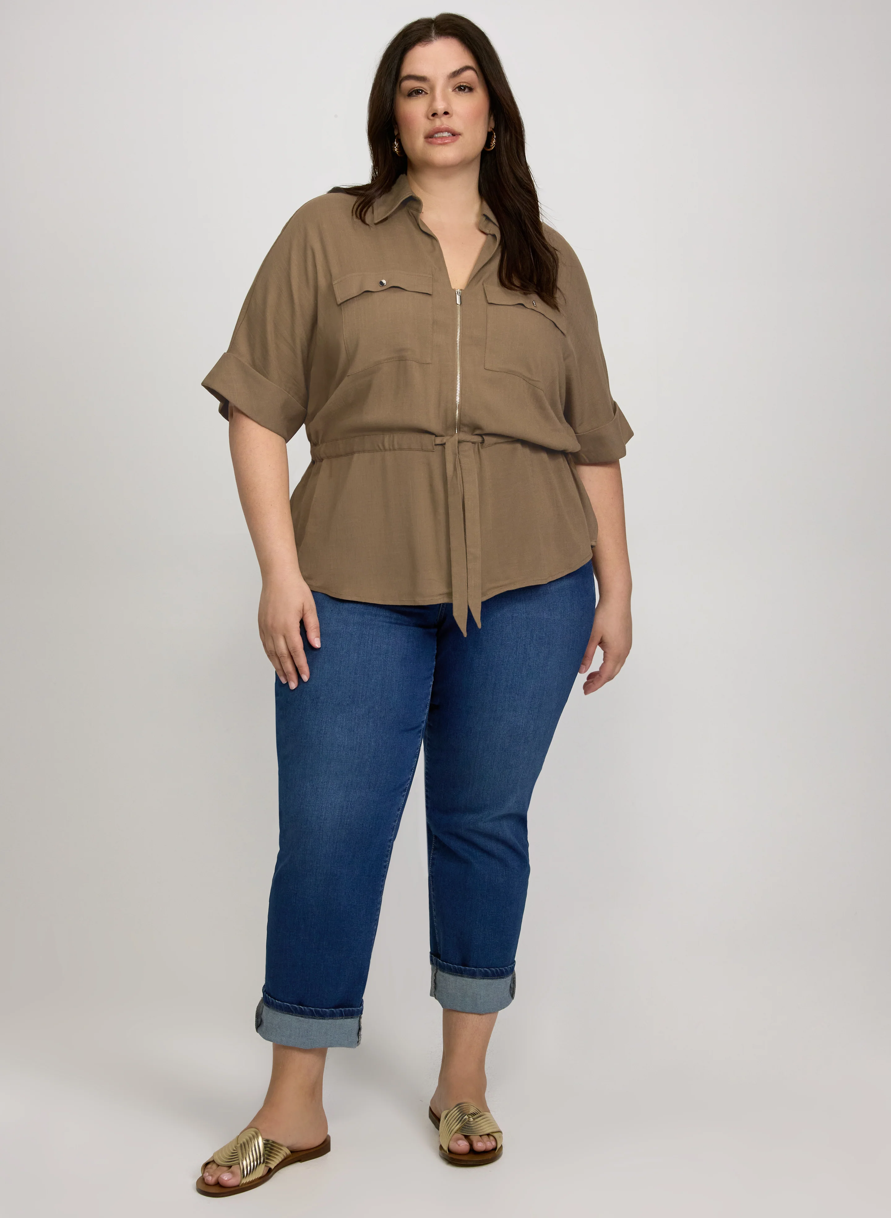 Drawstring Waist Blouse - Image 3