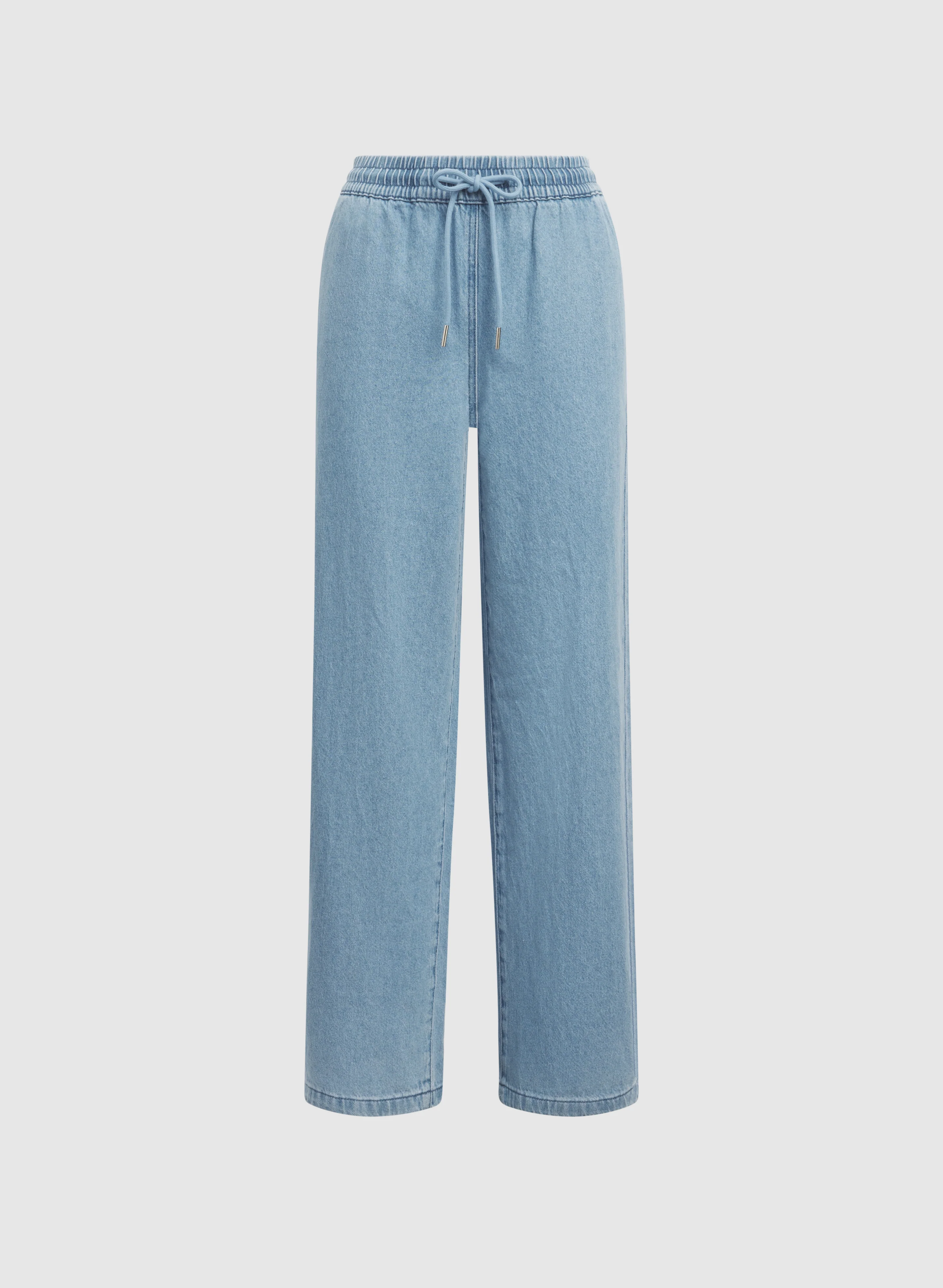 Drawstring Wide-Leg Jeans - Image 6