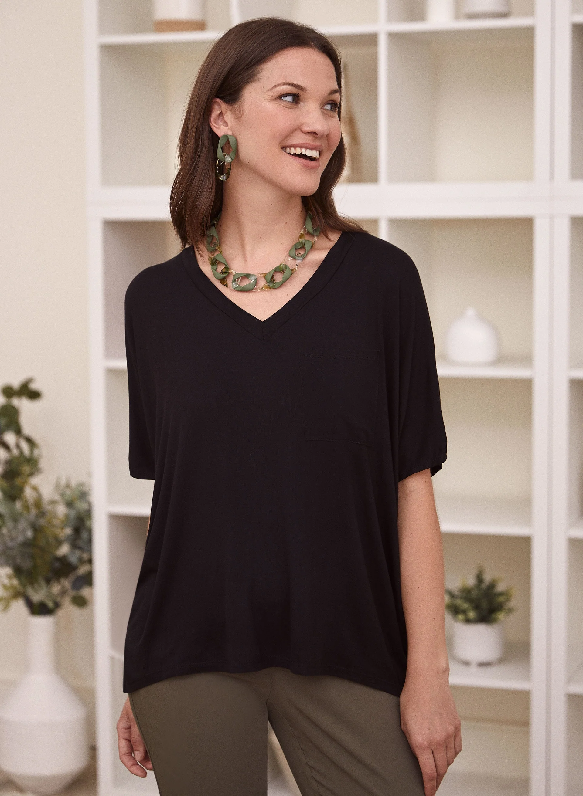 Drop Shoulder Oversized Tee - Image 2
