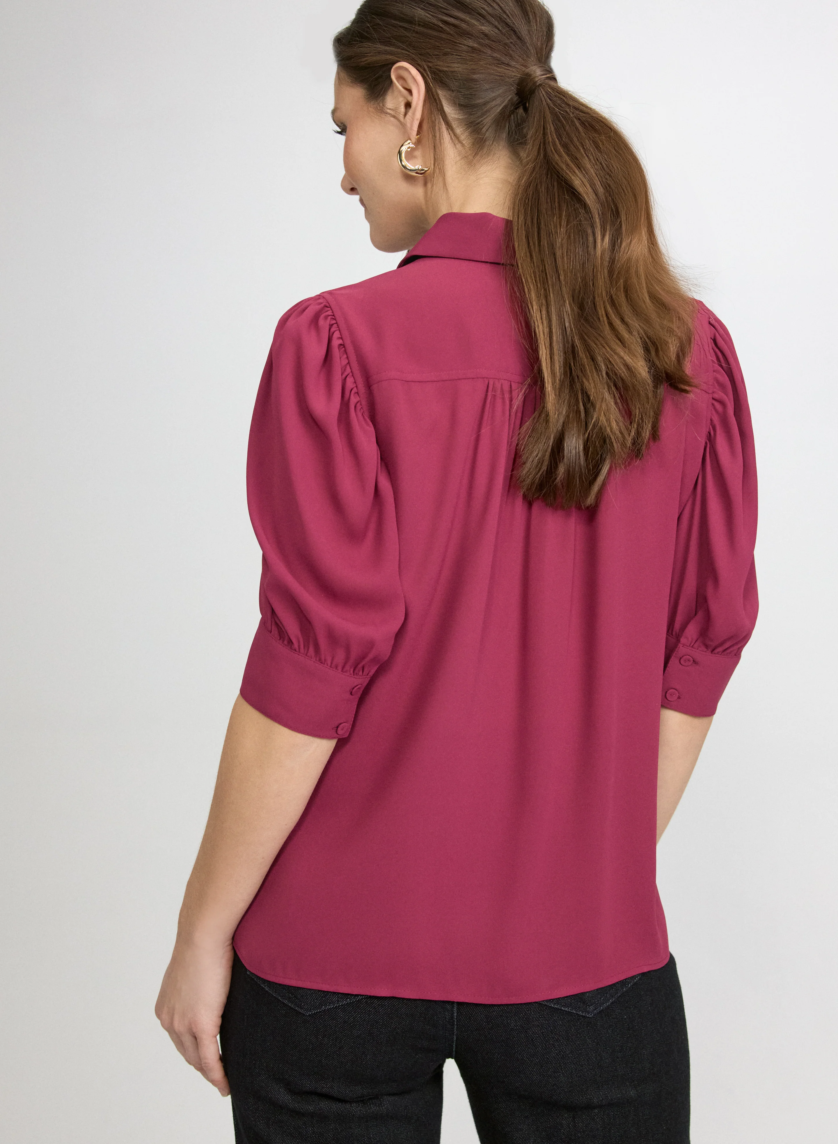 Elbow Sleeve Blouse - Image 4