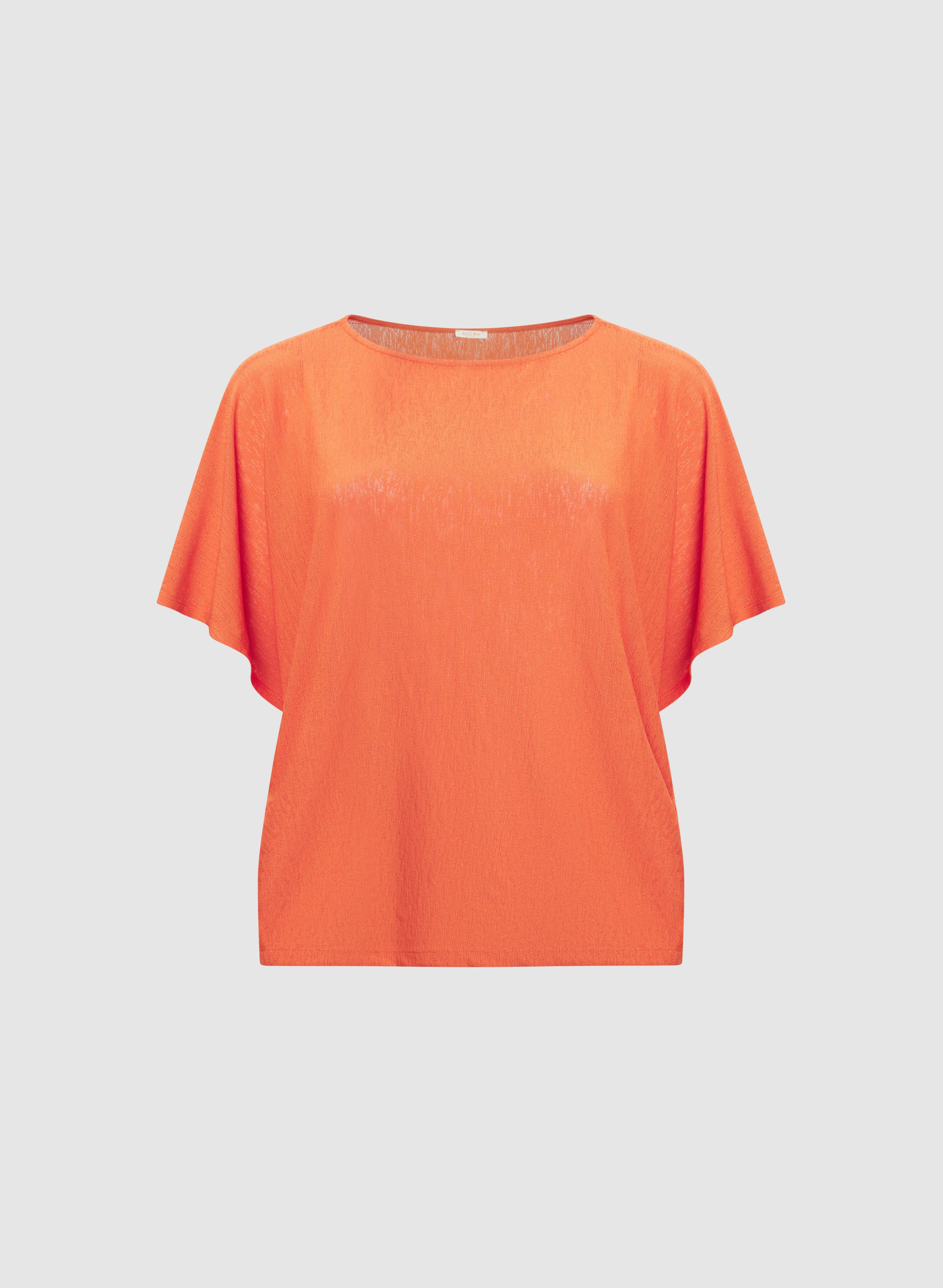 Elbow Sleeve Boat Neck Top - Image 6
