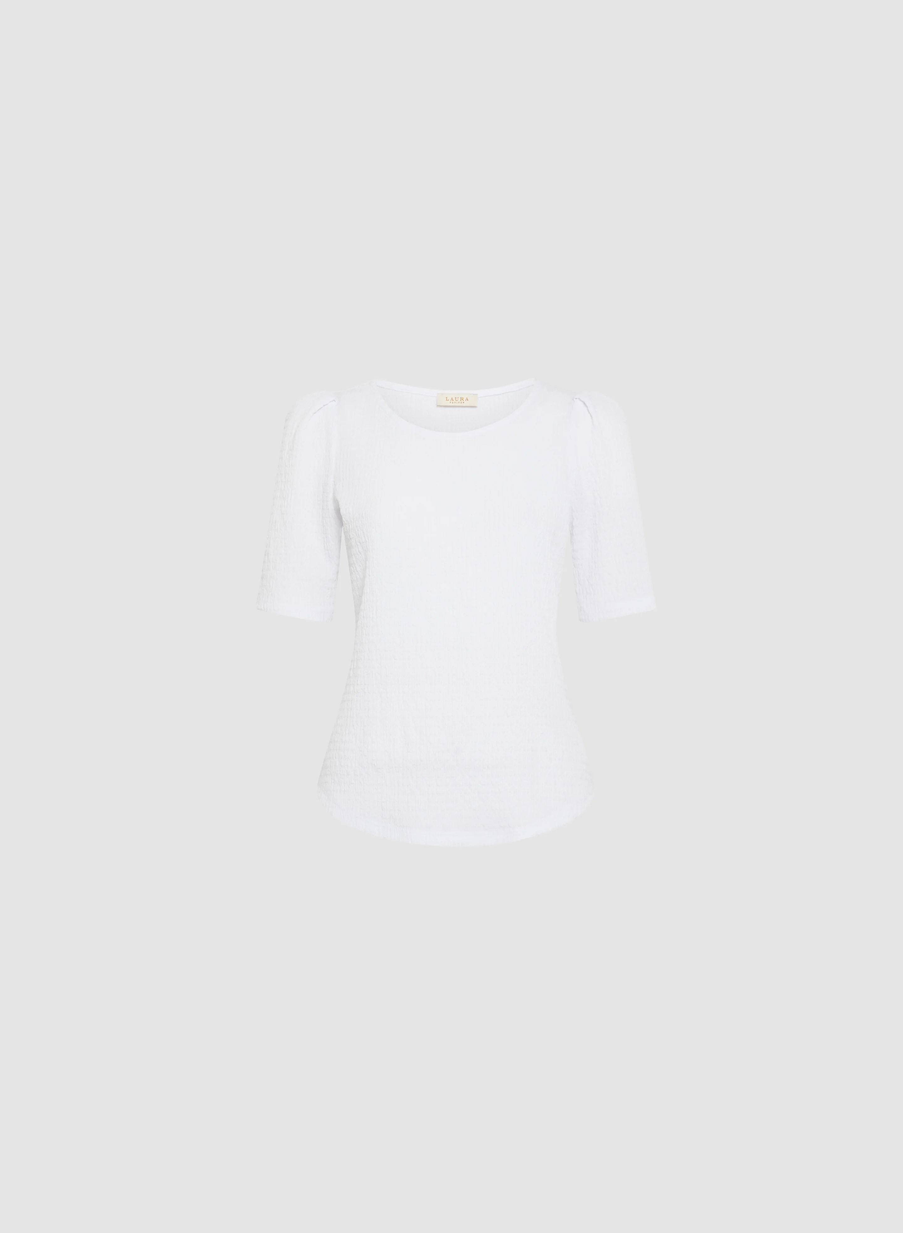 Elbow Sleeve Textured Knit Top - Image 6