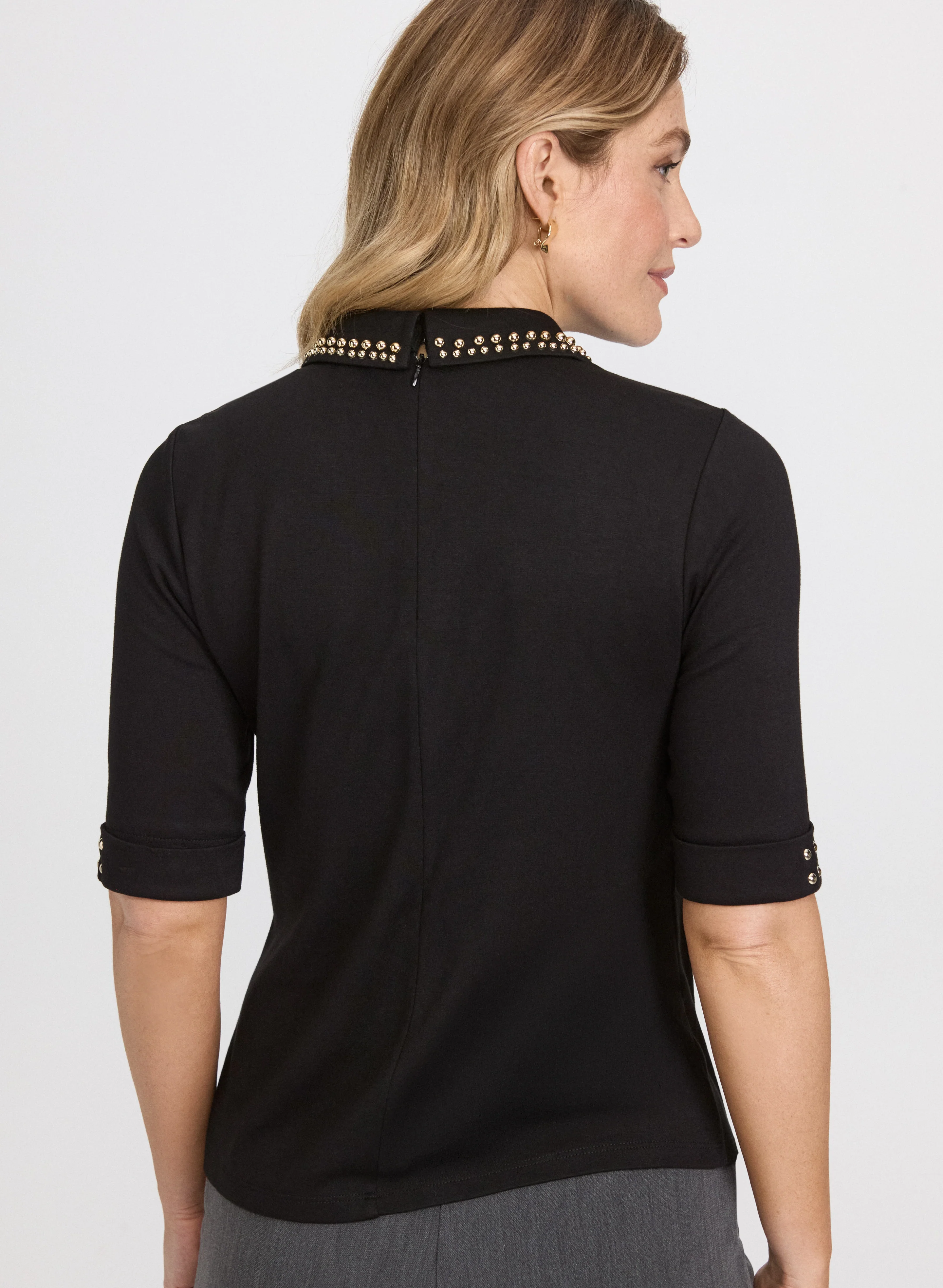 Embellished Collar Top - Image 3