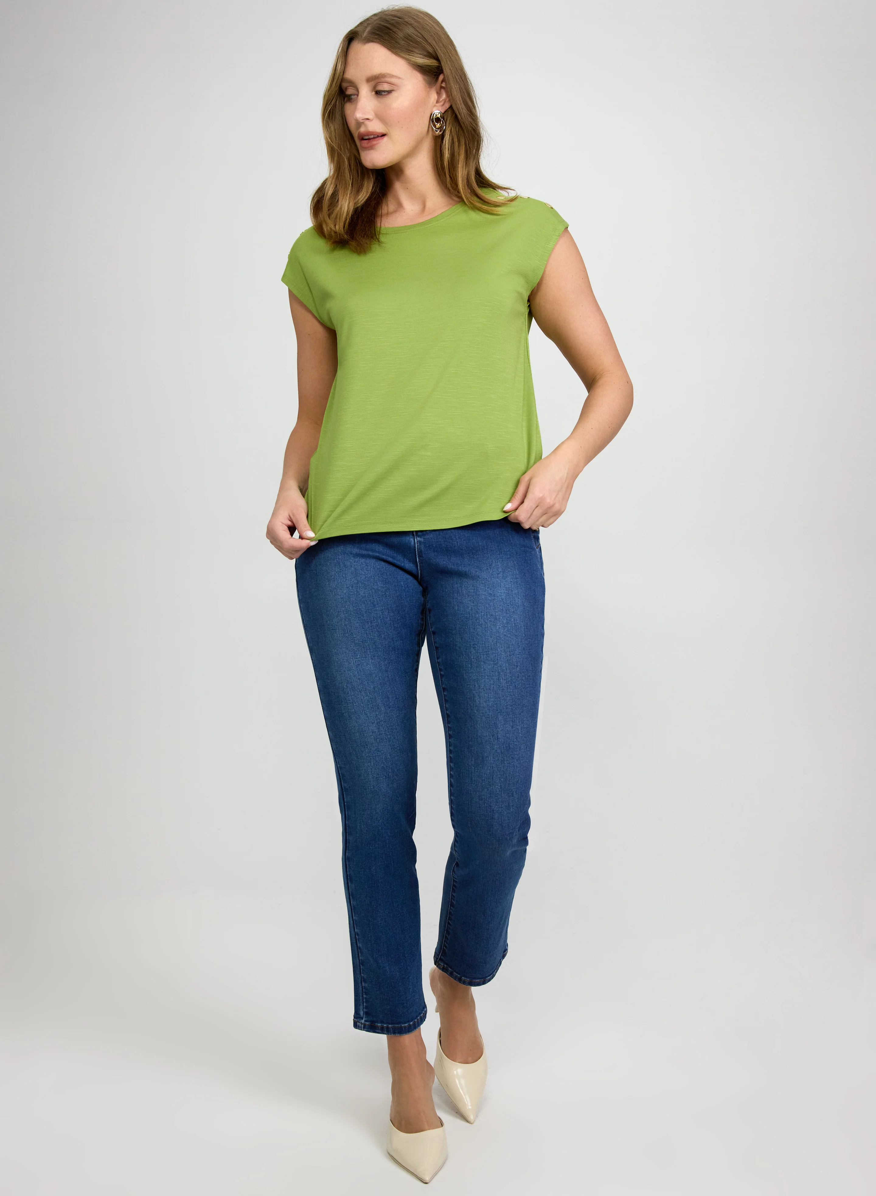 Embellished Drop Shoulder T-Shirt - Image 3
