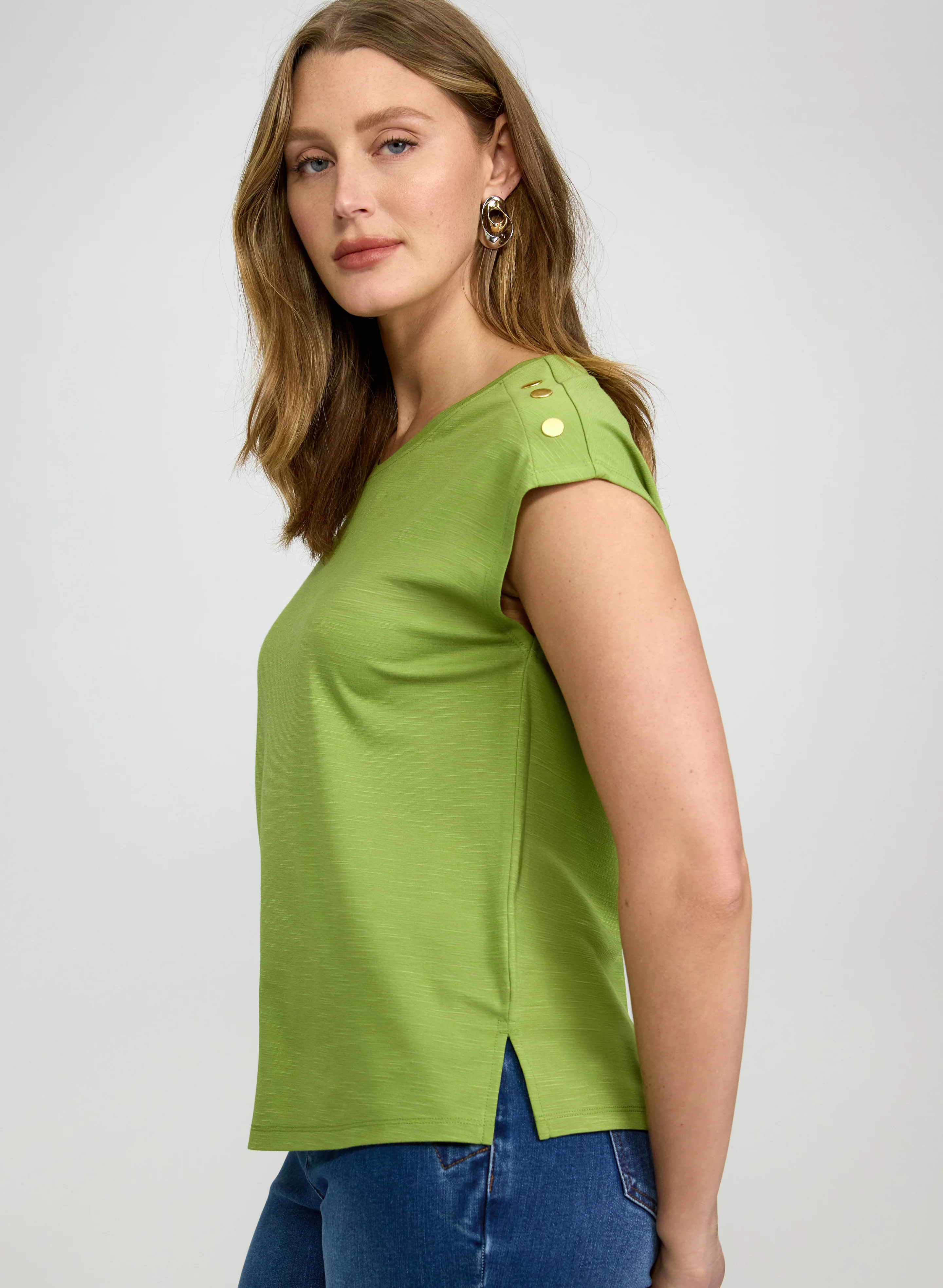 Embellished Drop Shoulder T-Shirt - Image 5