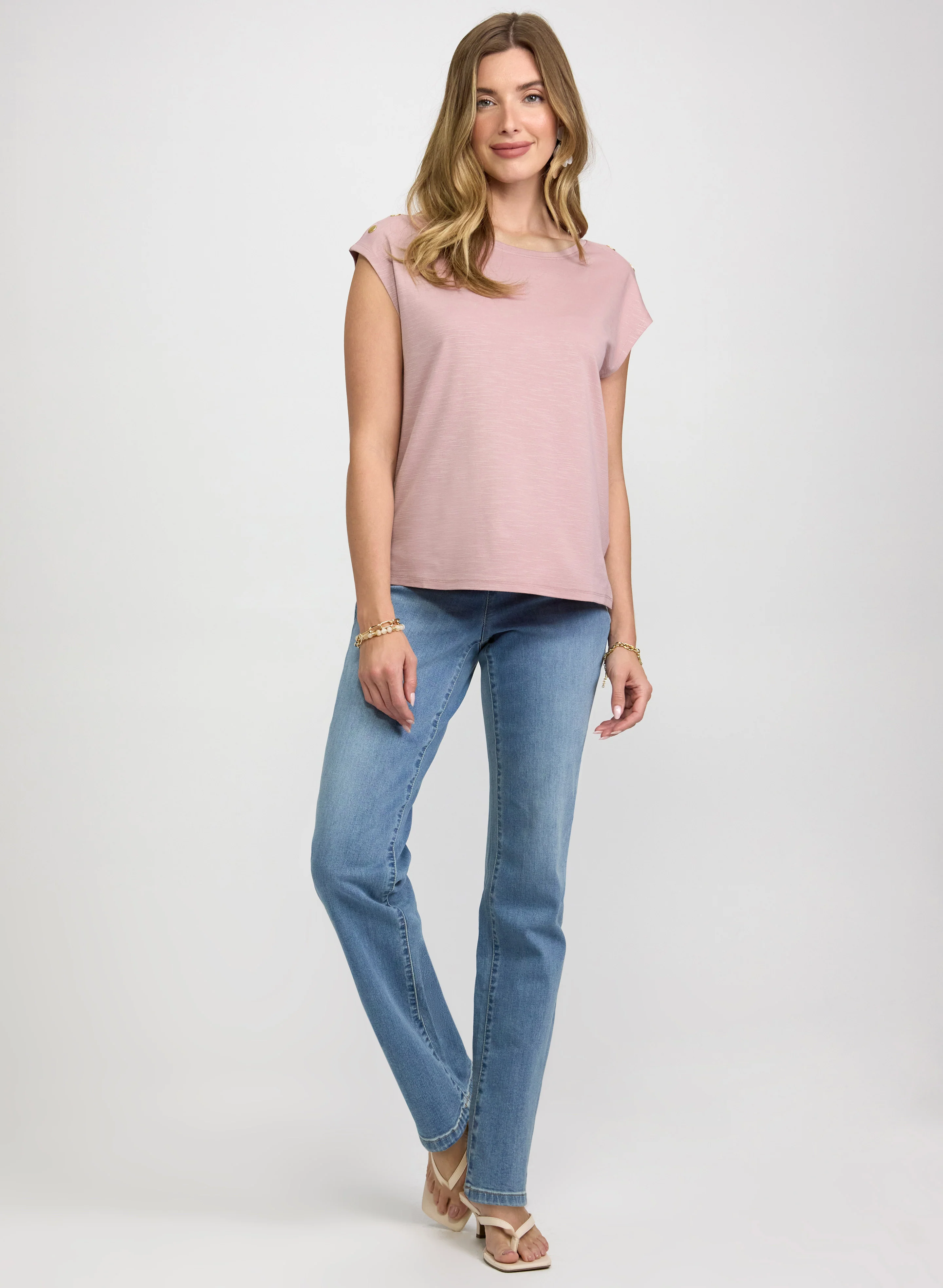 Embellished Drop Shoulder T-Shirt - Image 3