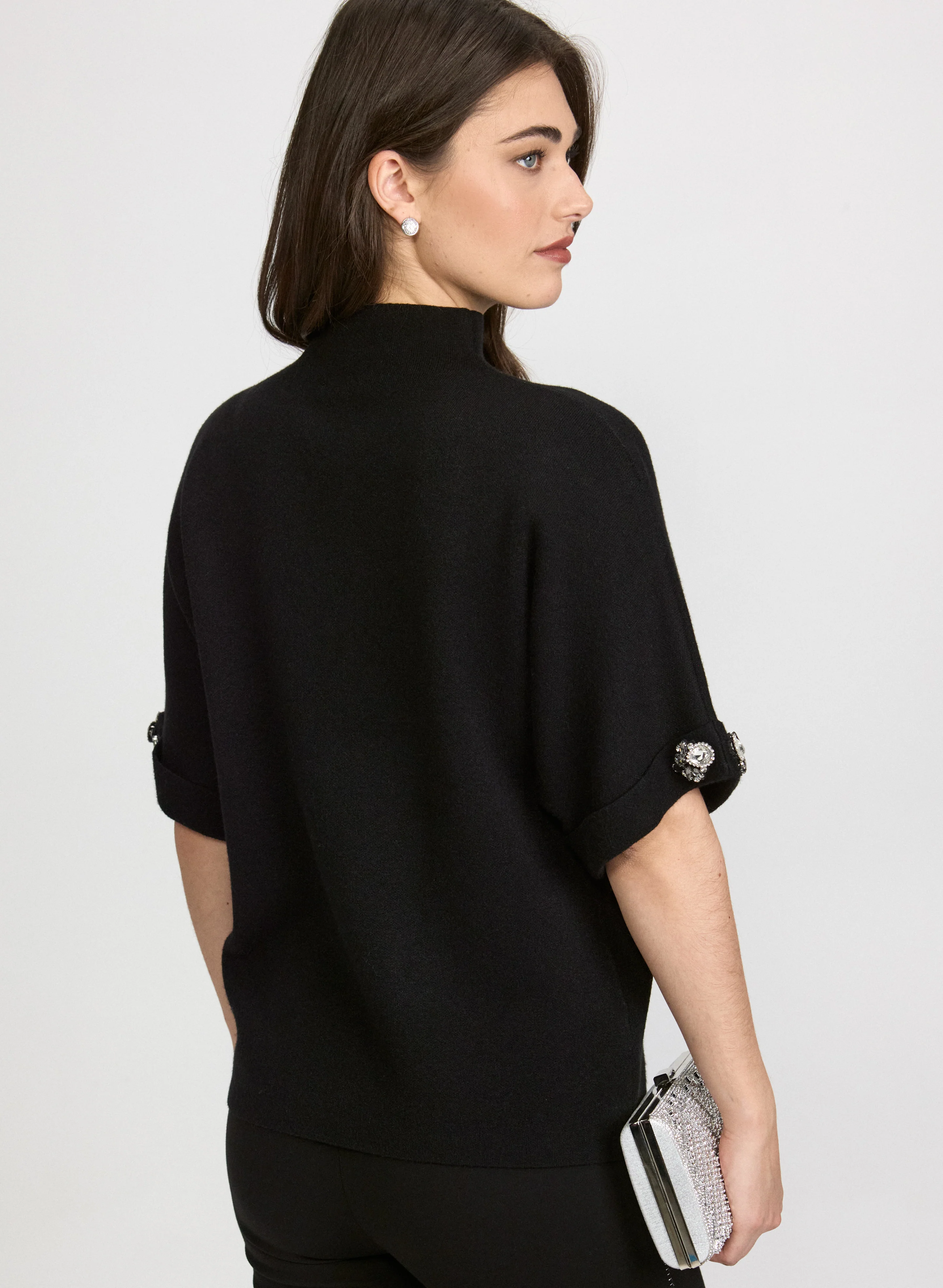 Embellished Funnel Neck Sweater - Image 4