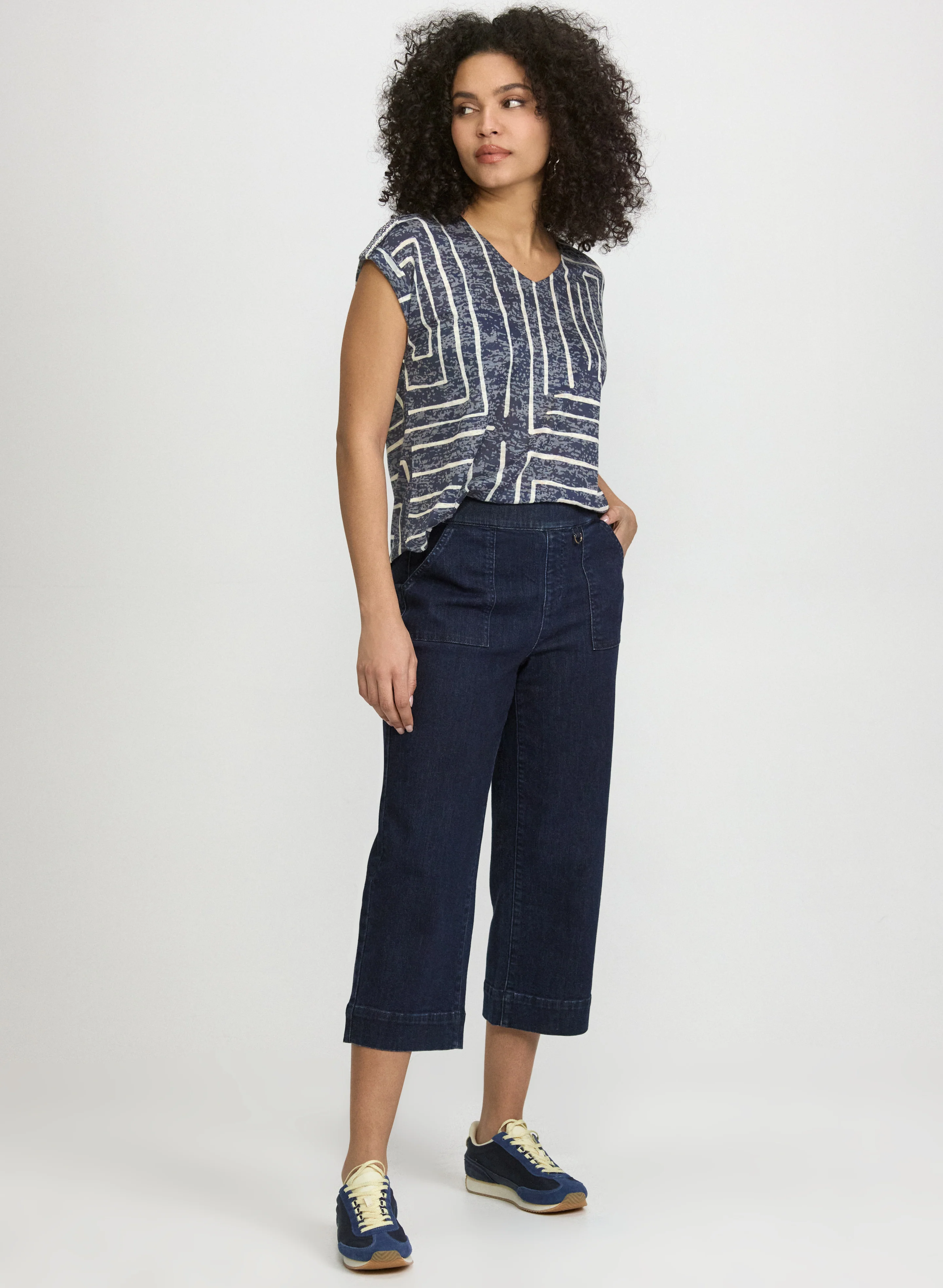 Embellished Geometric T-Shirt - Image 3