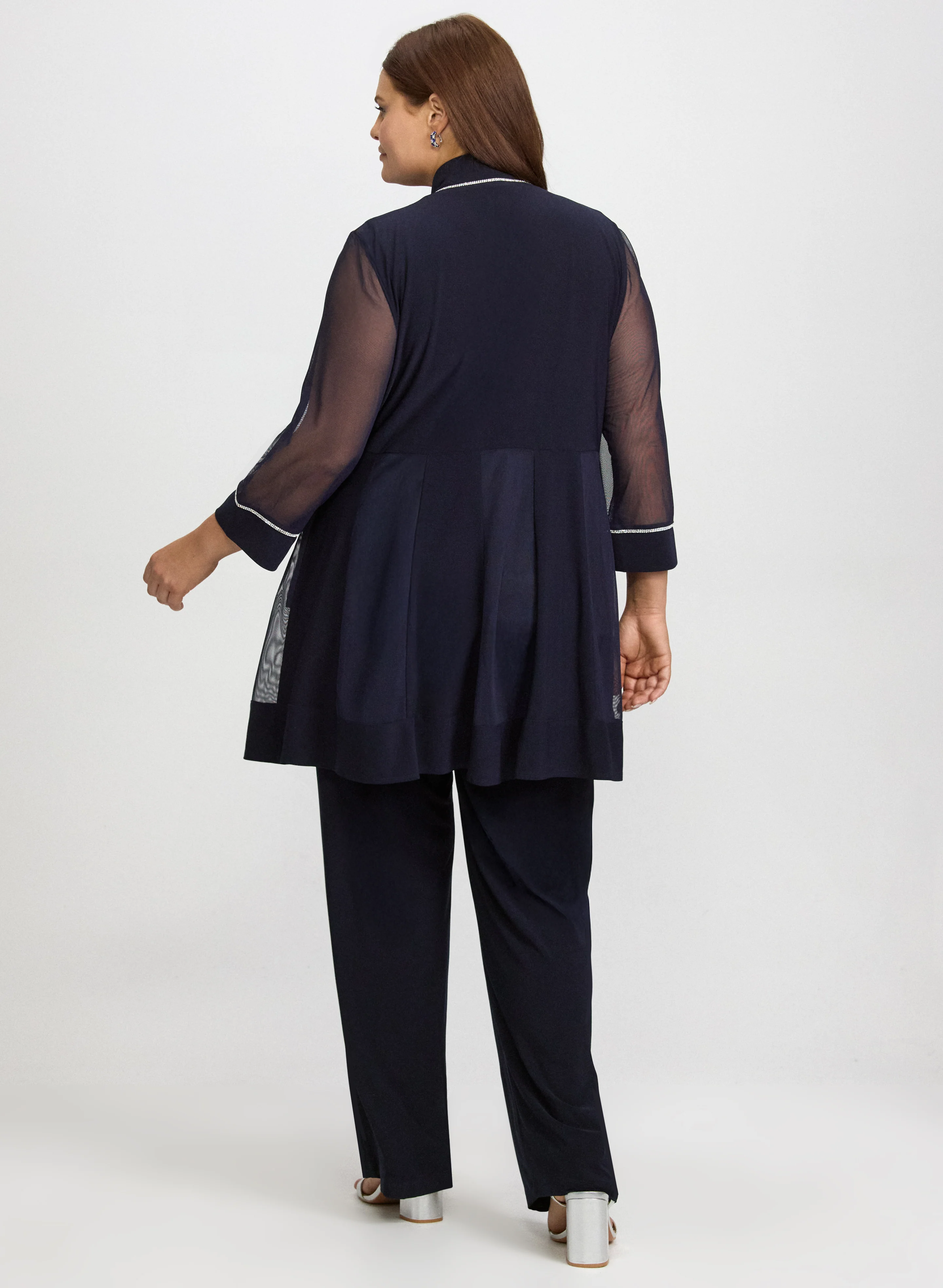 Embellished Jacket, Top & Pants Set - Image 3