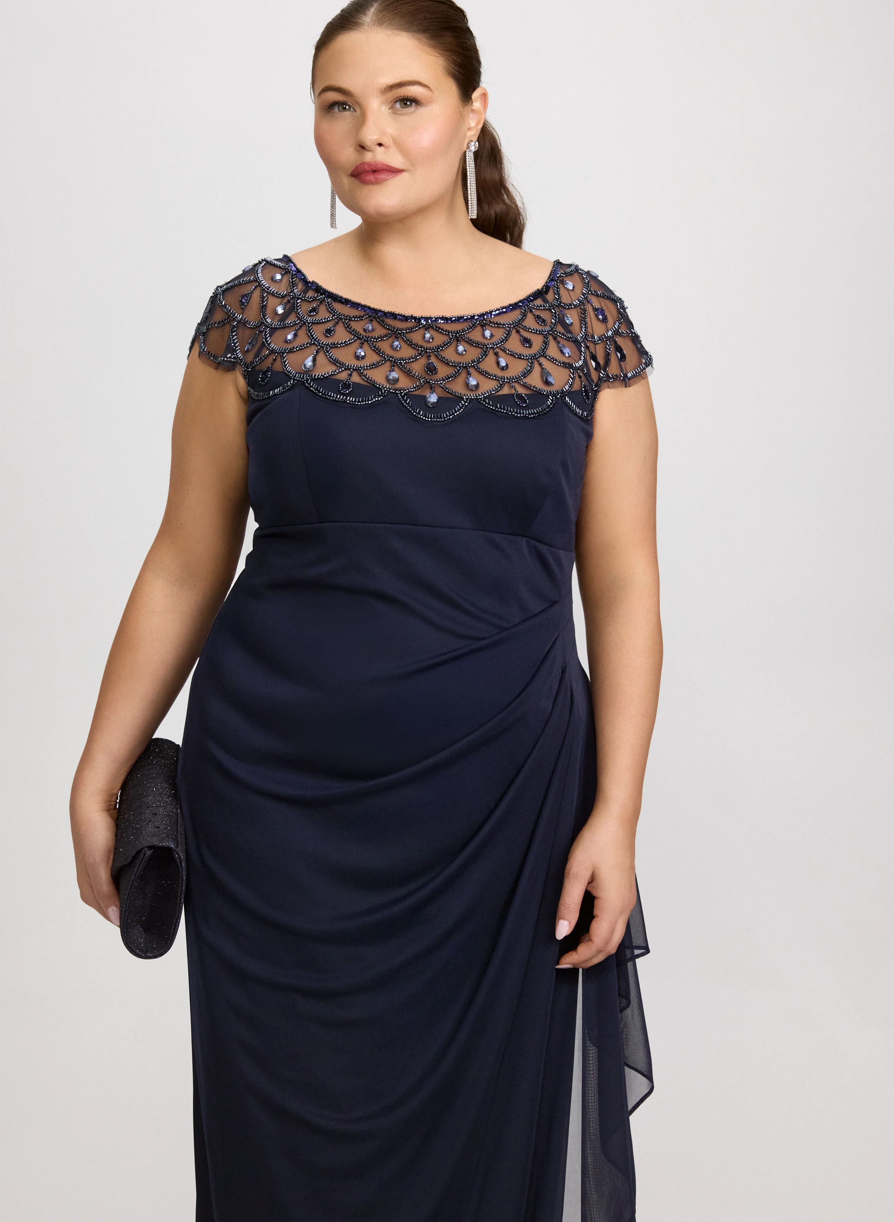 Embellished Mesh Dress - Image 5