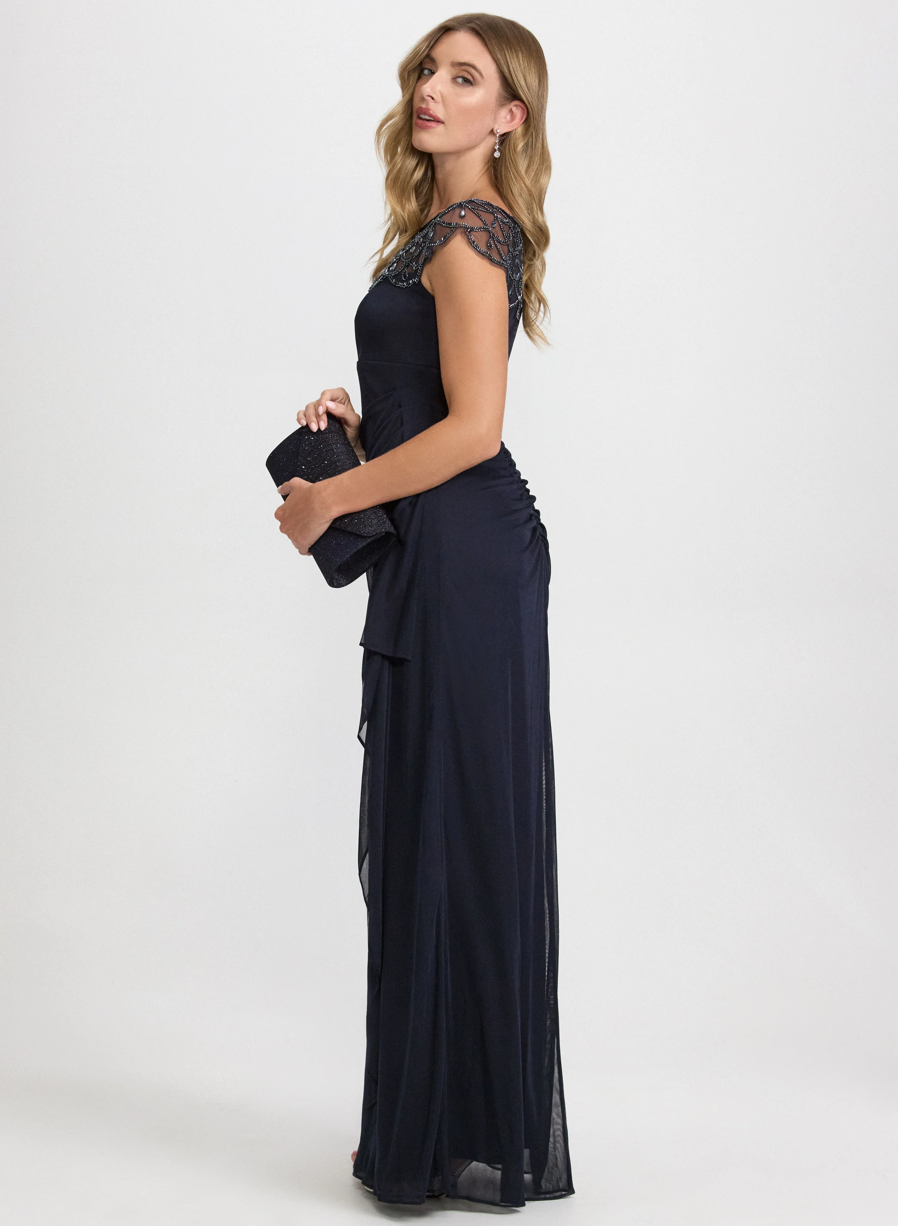 Embellished Mesh Dress - Image 2