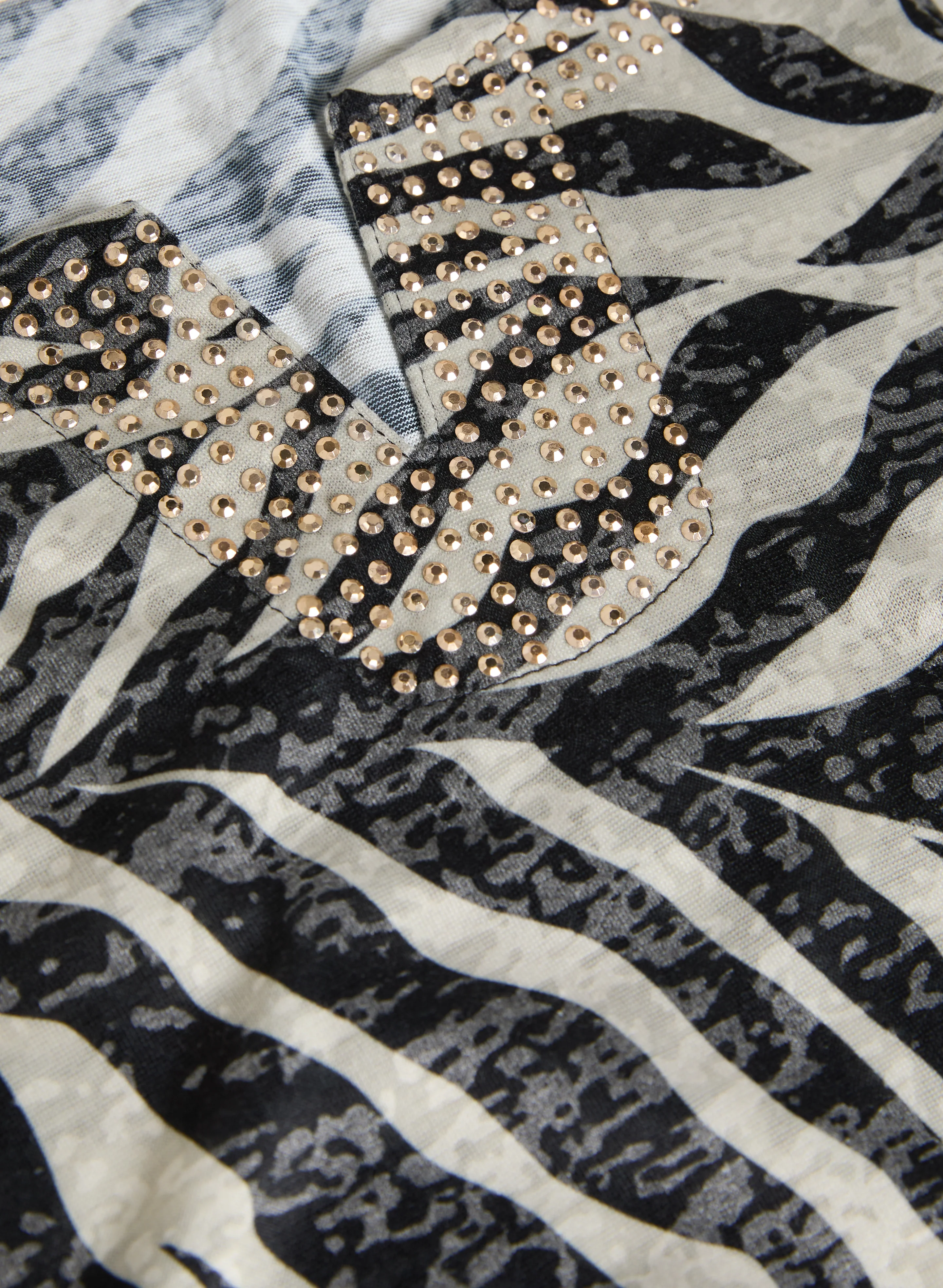 Embellished Palm Print T-Shirt - Image 7