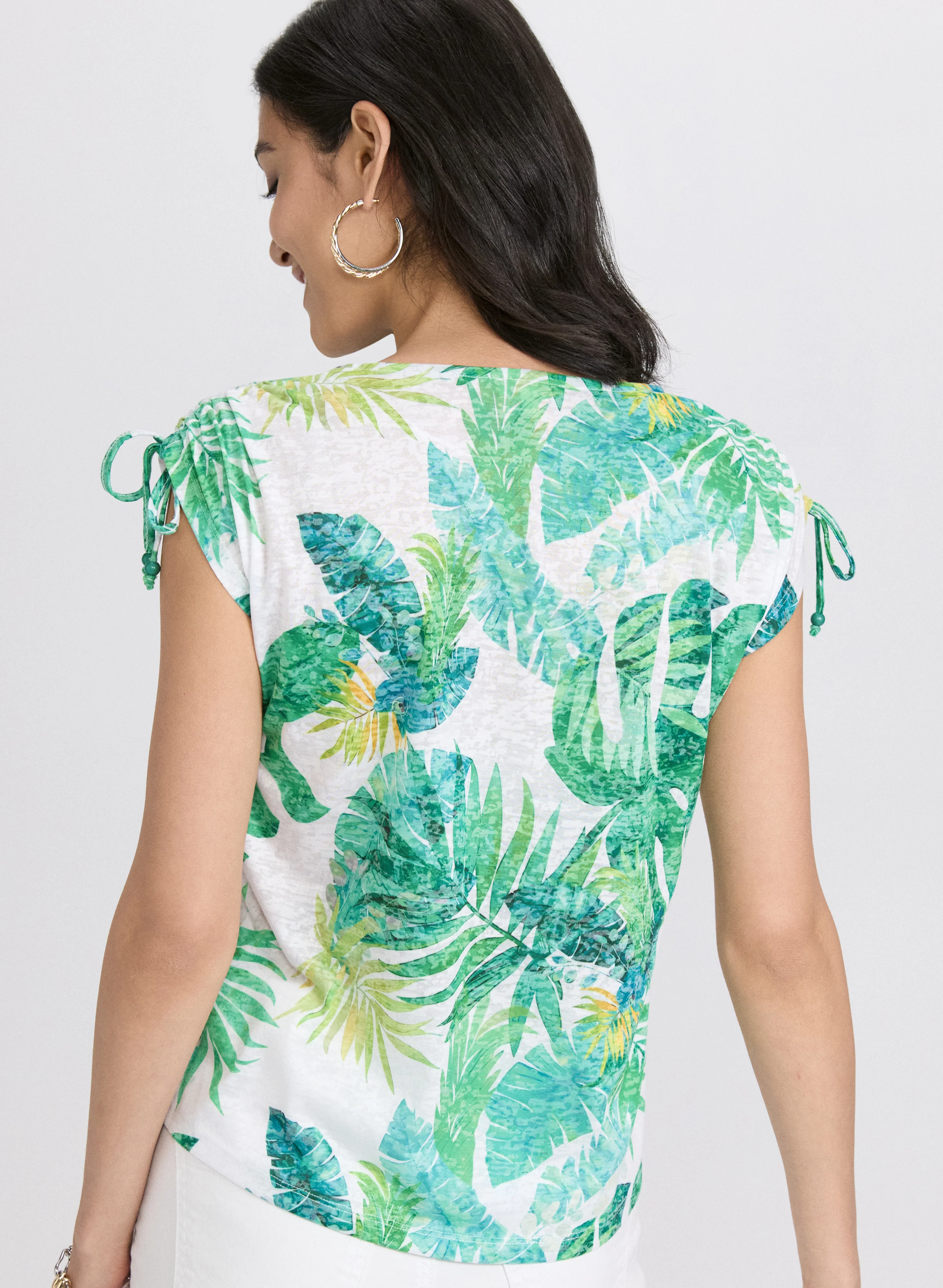 Embellished Palm Print T-Shirt - Image 4