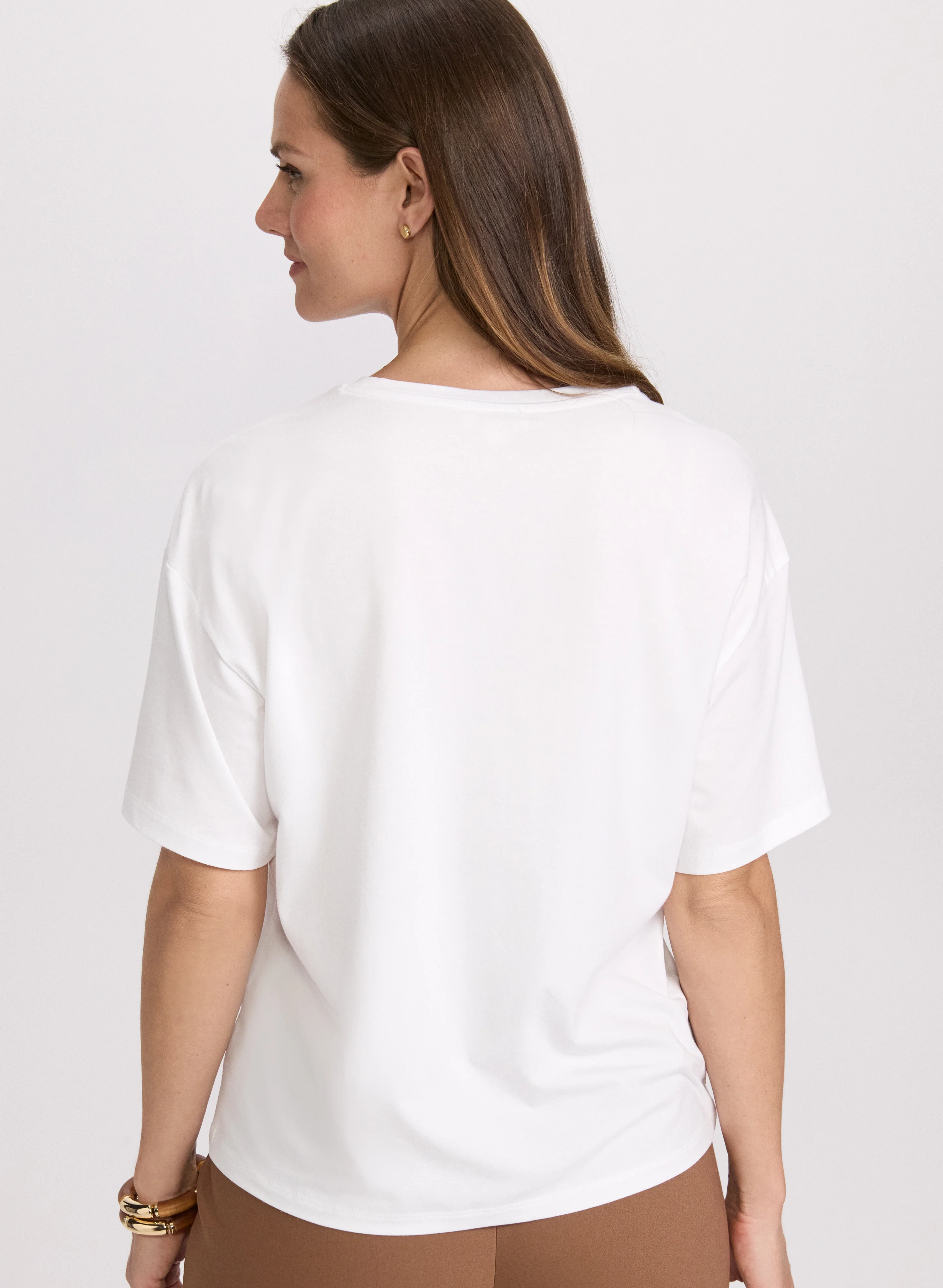 Embellished Script T-Shirt - Image 4