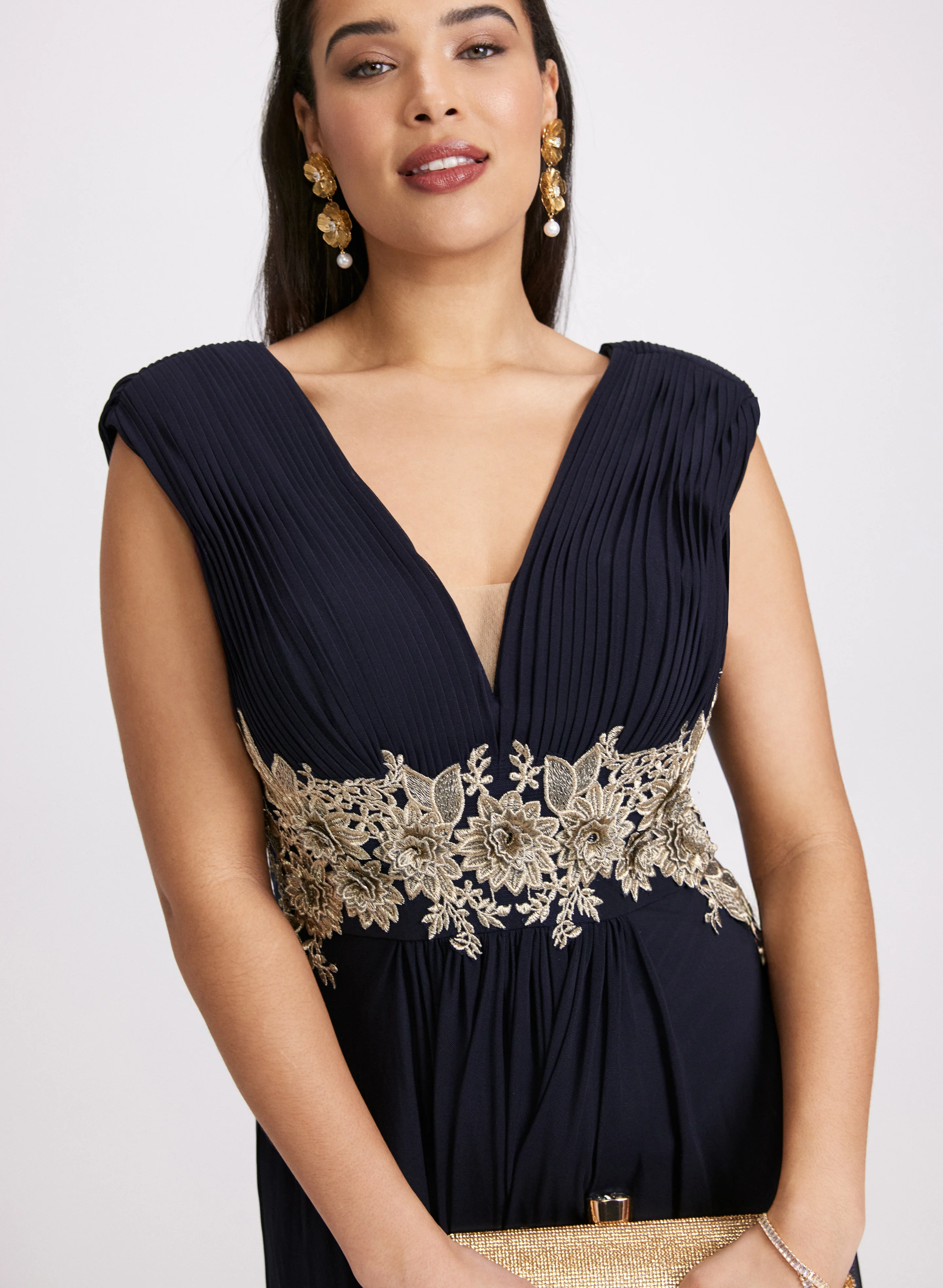 Embroidered Appliqué Dress - Image 5