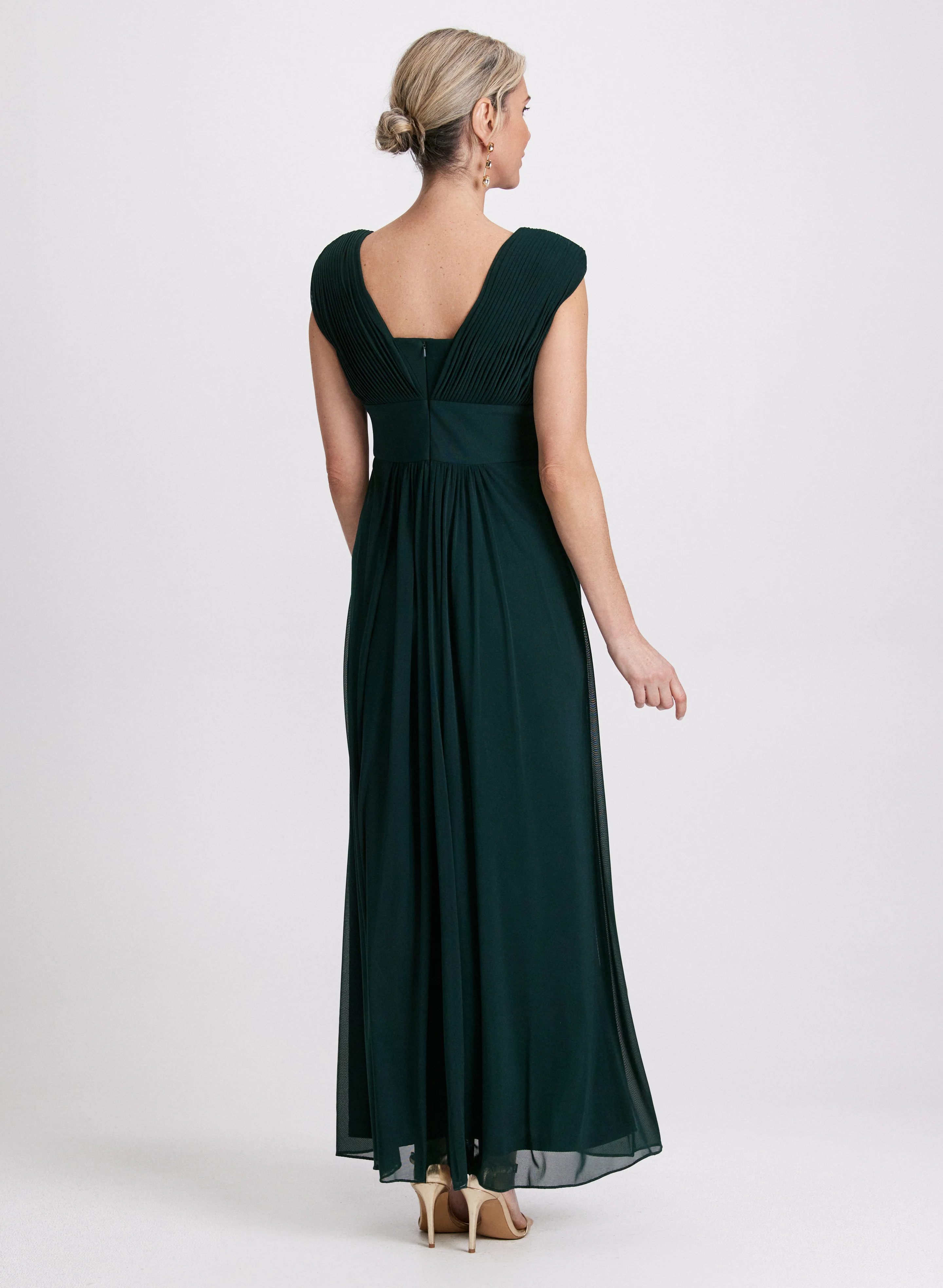 Embroidered Appliqué Maxi Dress - Image 2