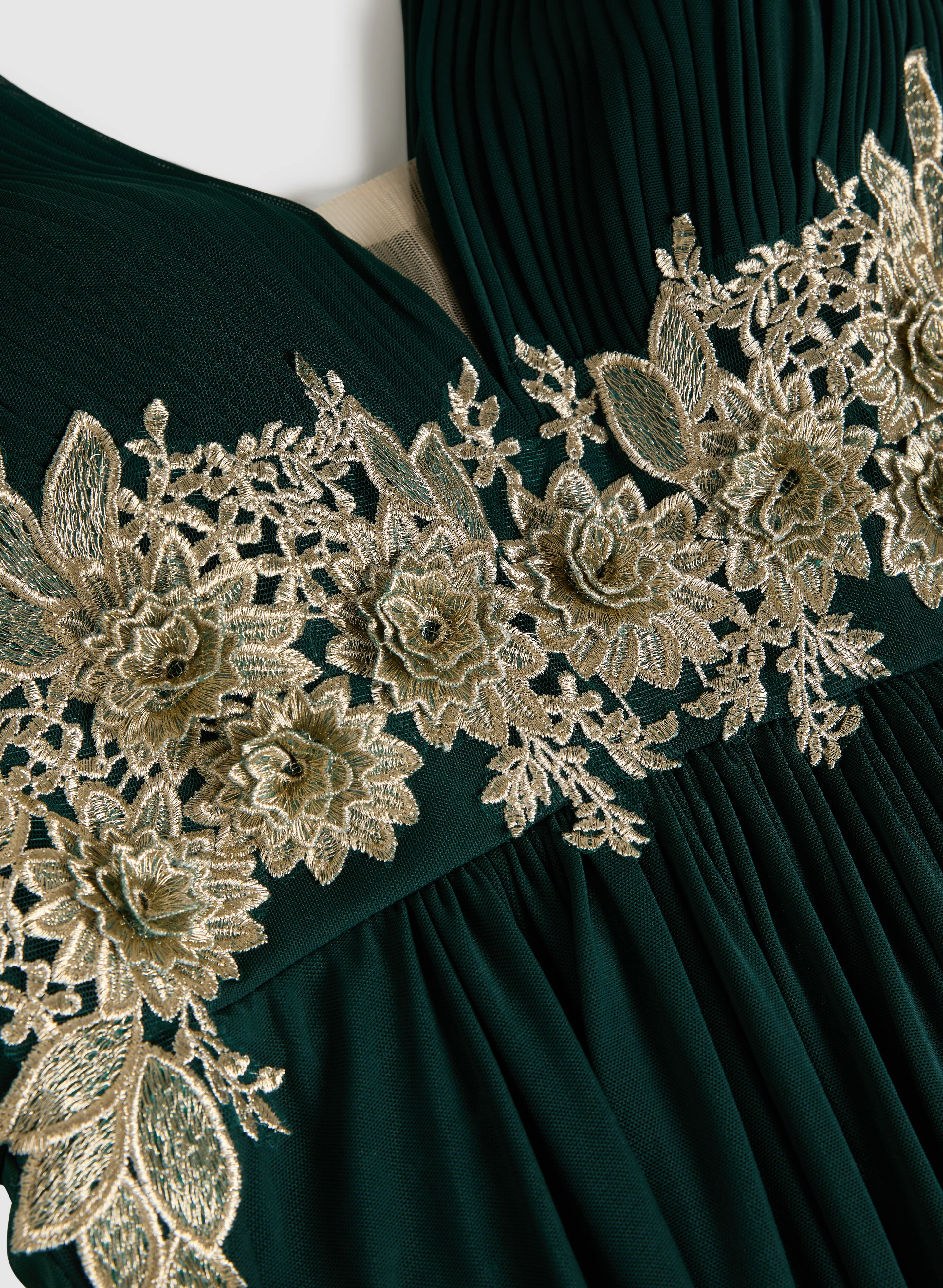 Embroidered Appliqué Maxi Dress - Image 7