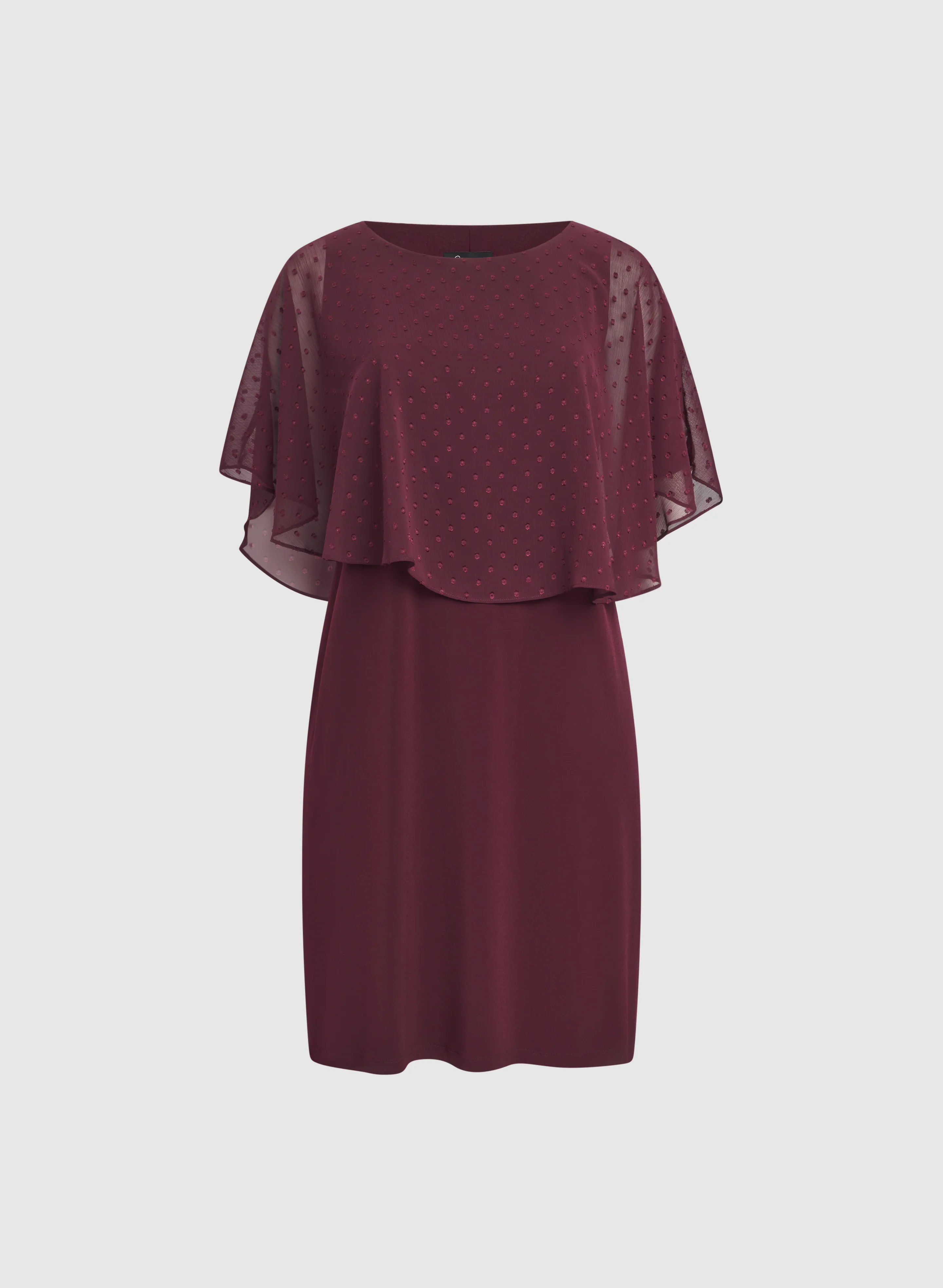 Embroidered Capelet Dress - Image 6
