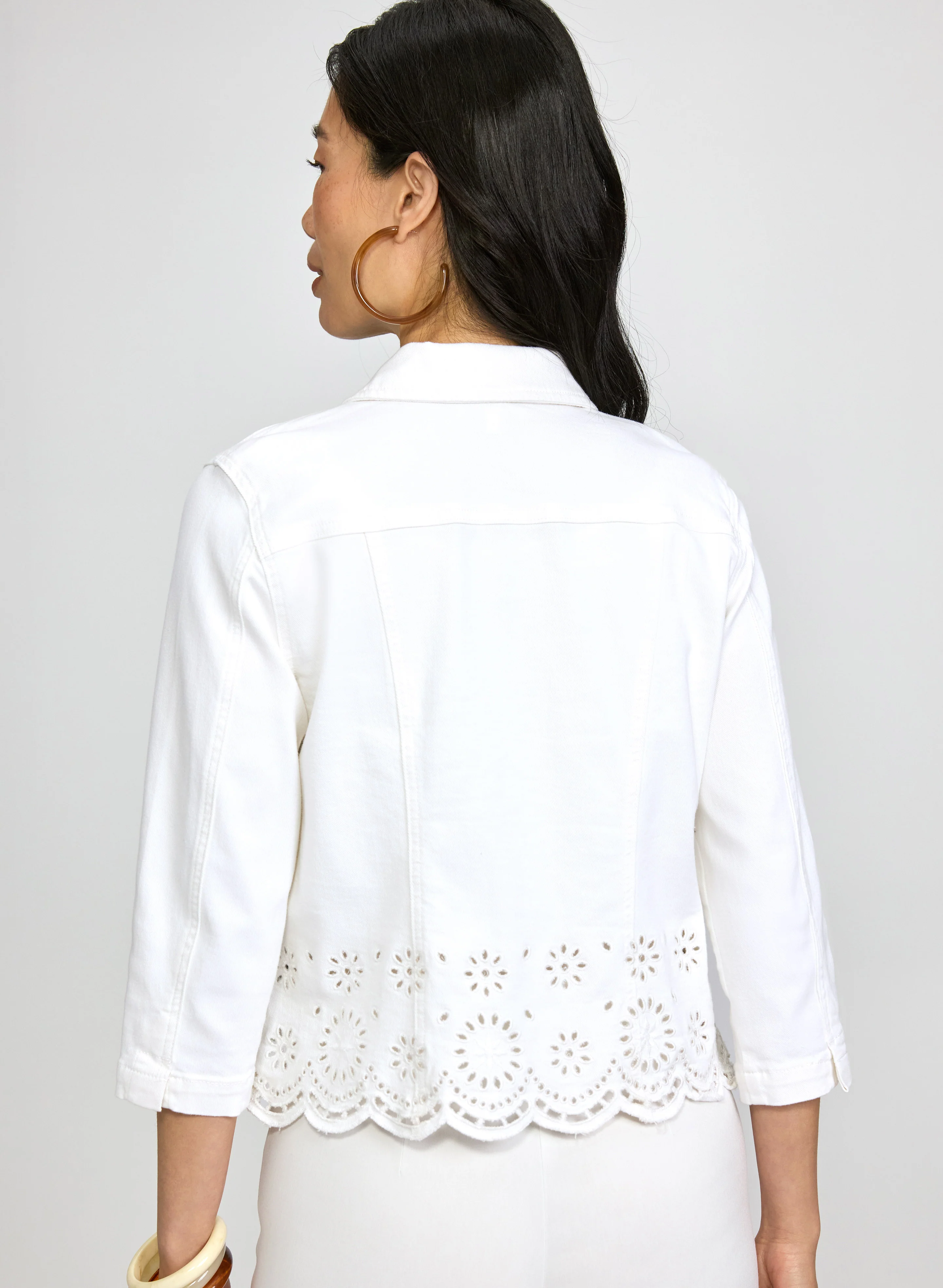 Embroidered Denim Jacket - Image 4