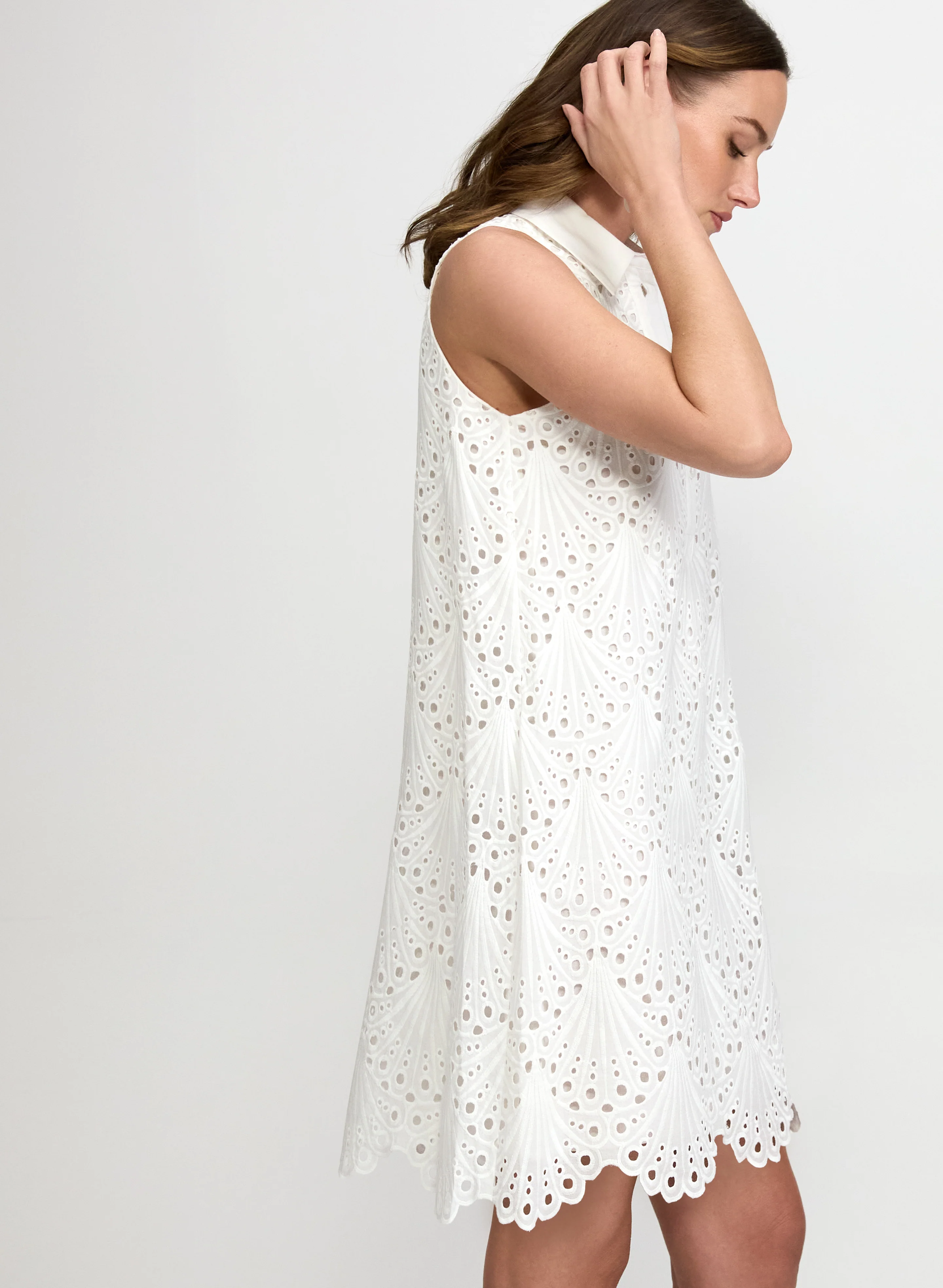Embroidered Eyelet Dress - Image 3