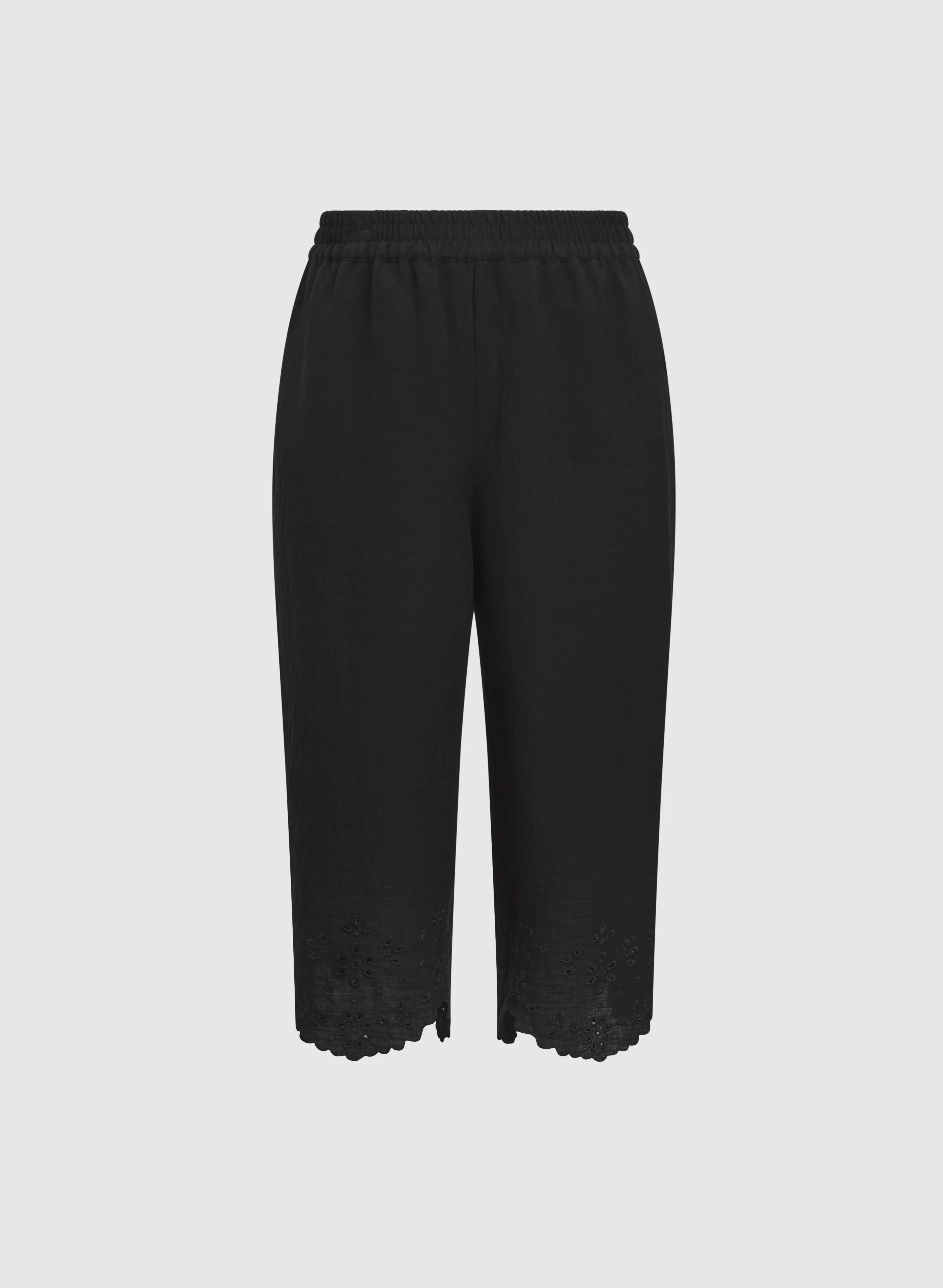 Embroidered Hem Capris - Image 6