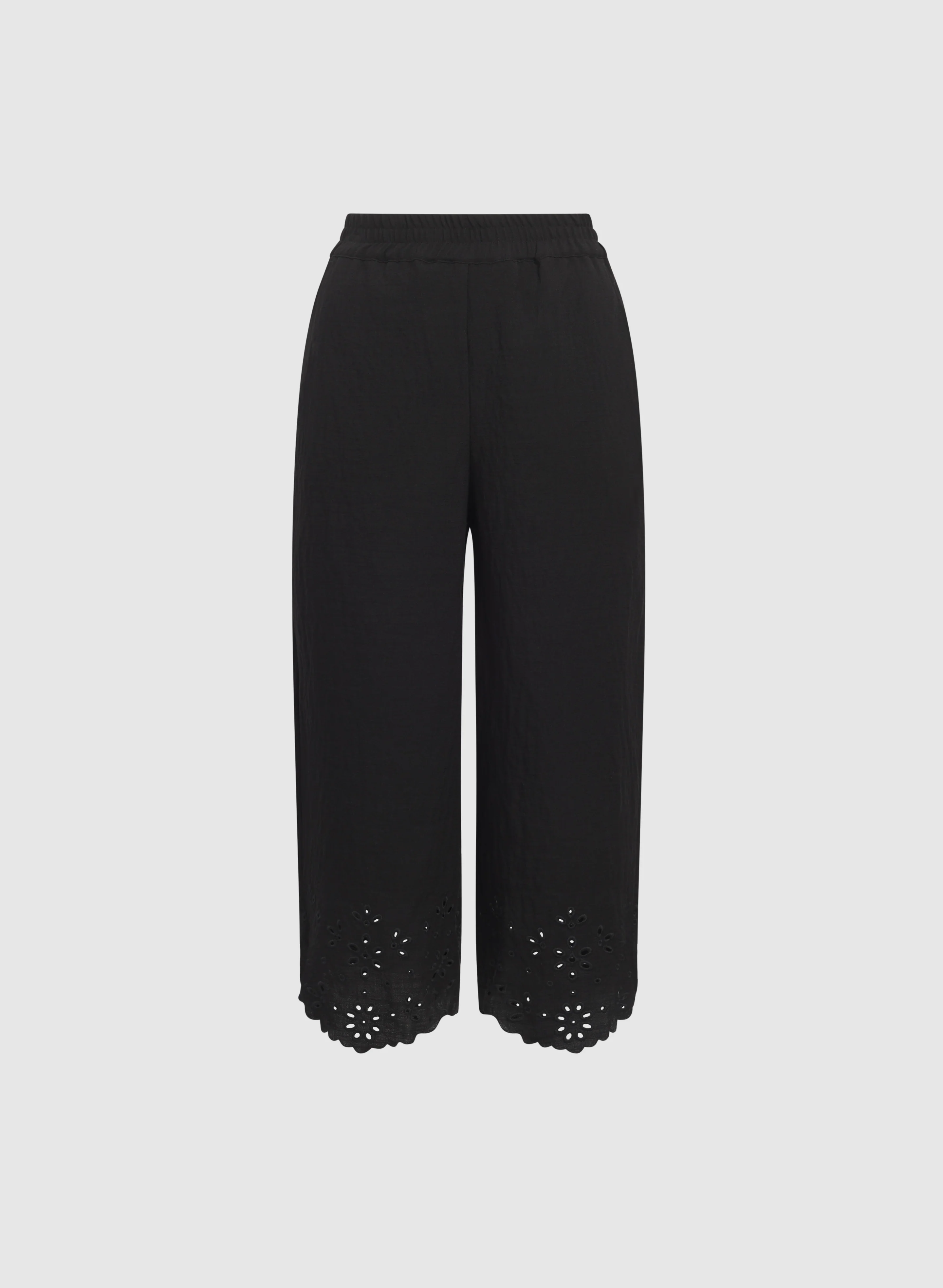 Embroidered Hem Capris - Image 5