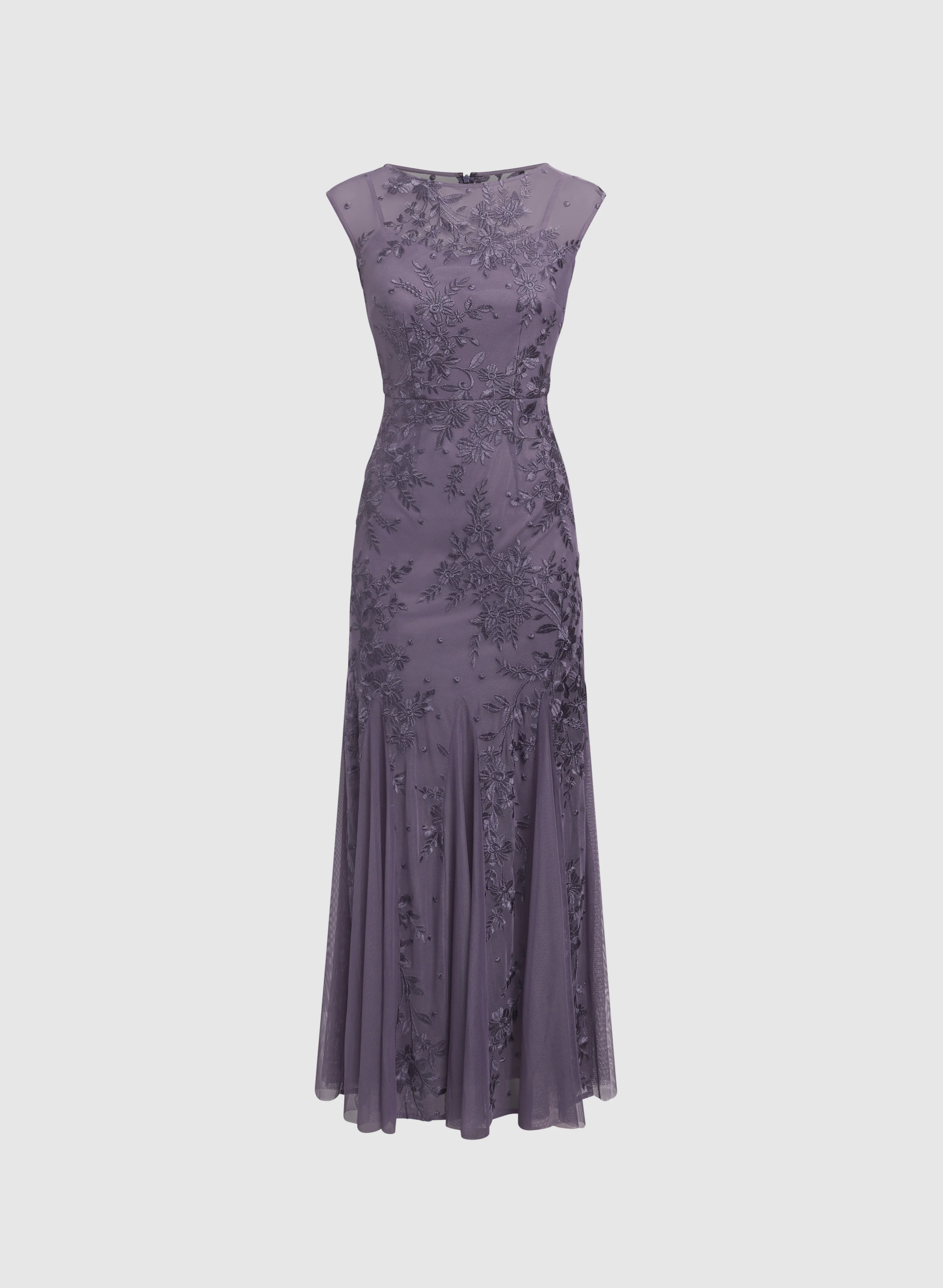 Embroidered Mesh Dress - Image 5