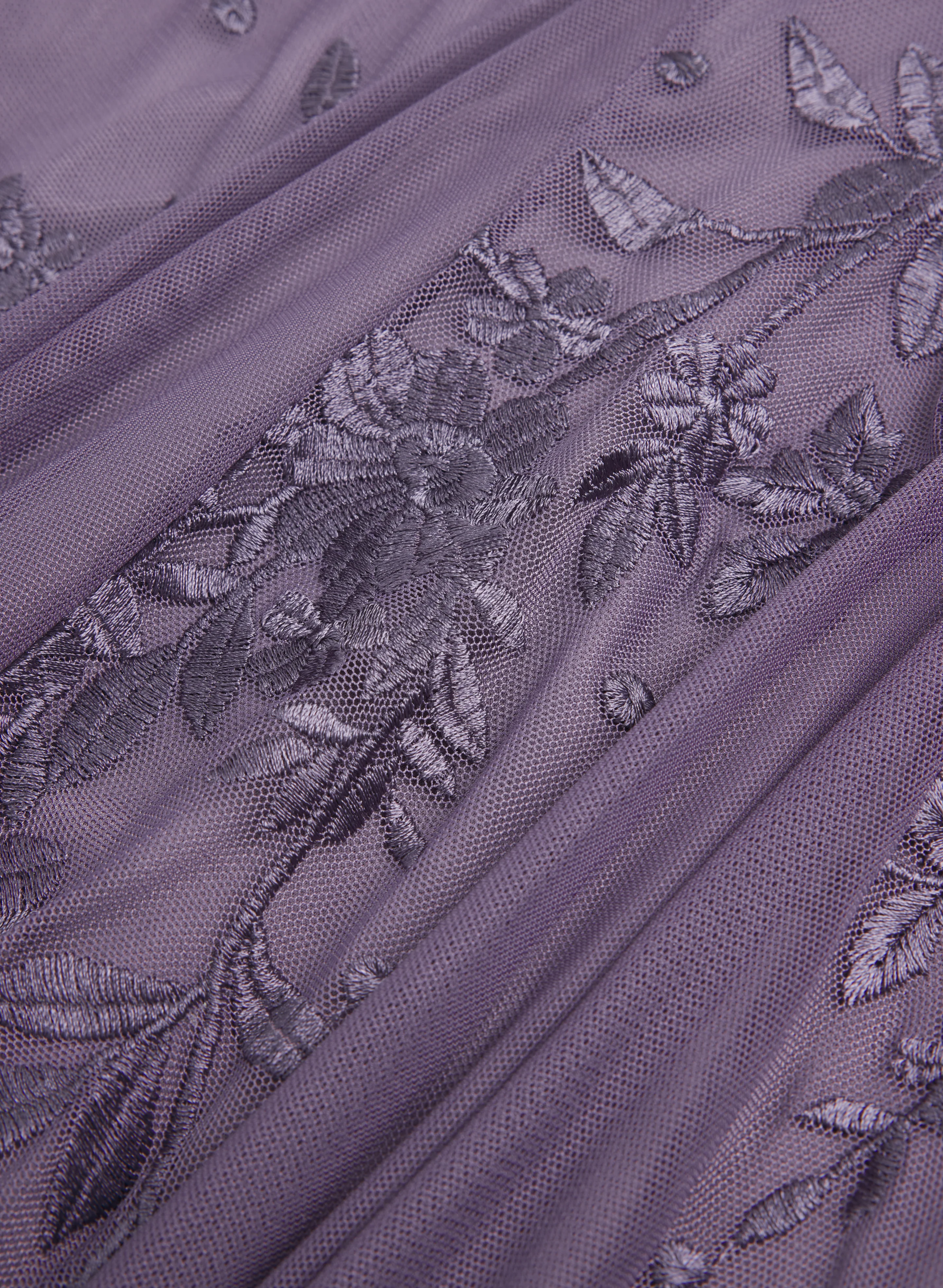 Embroidered Mesh Dress - Image 6