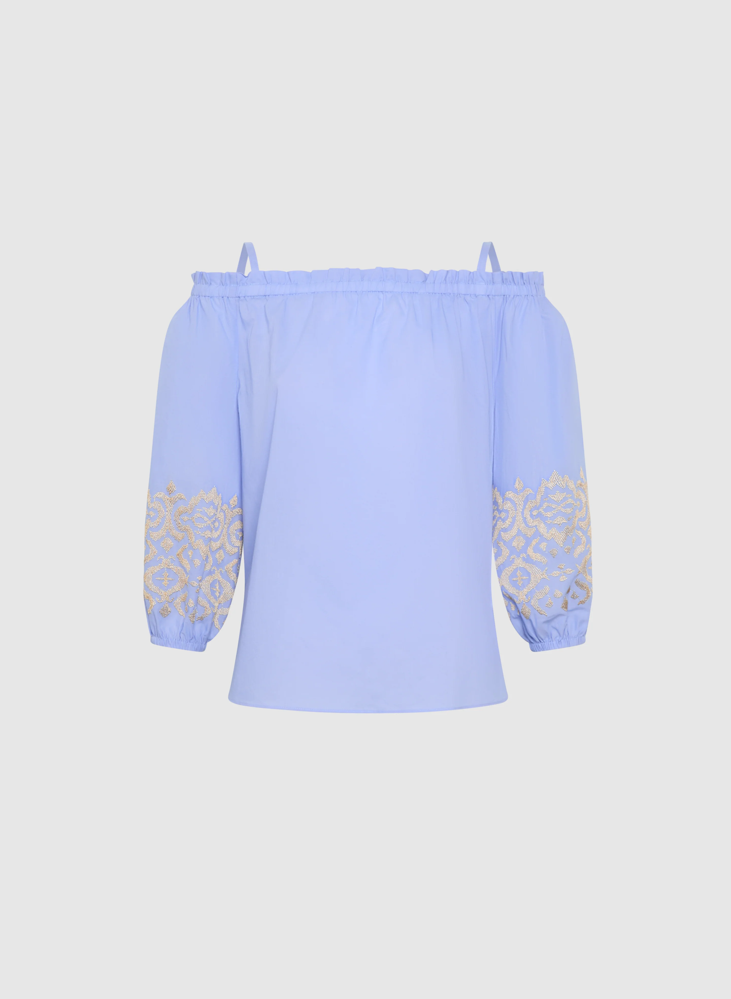 Embroidered Off-Shoulder Blouse - Image 6