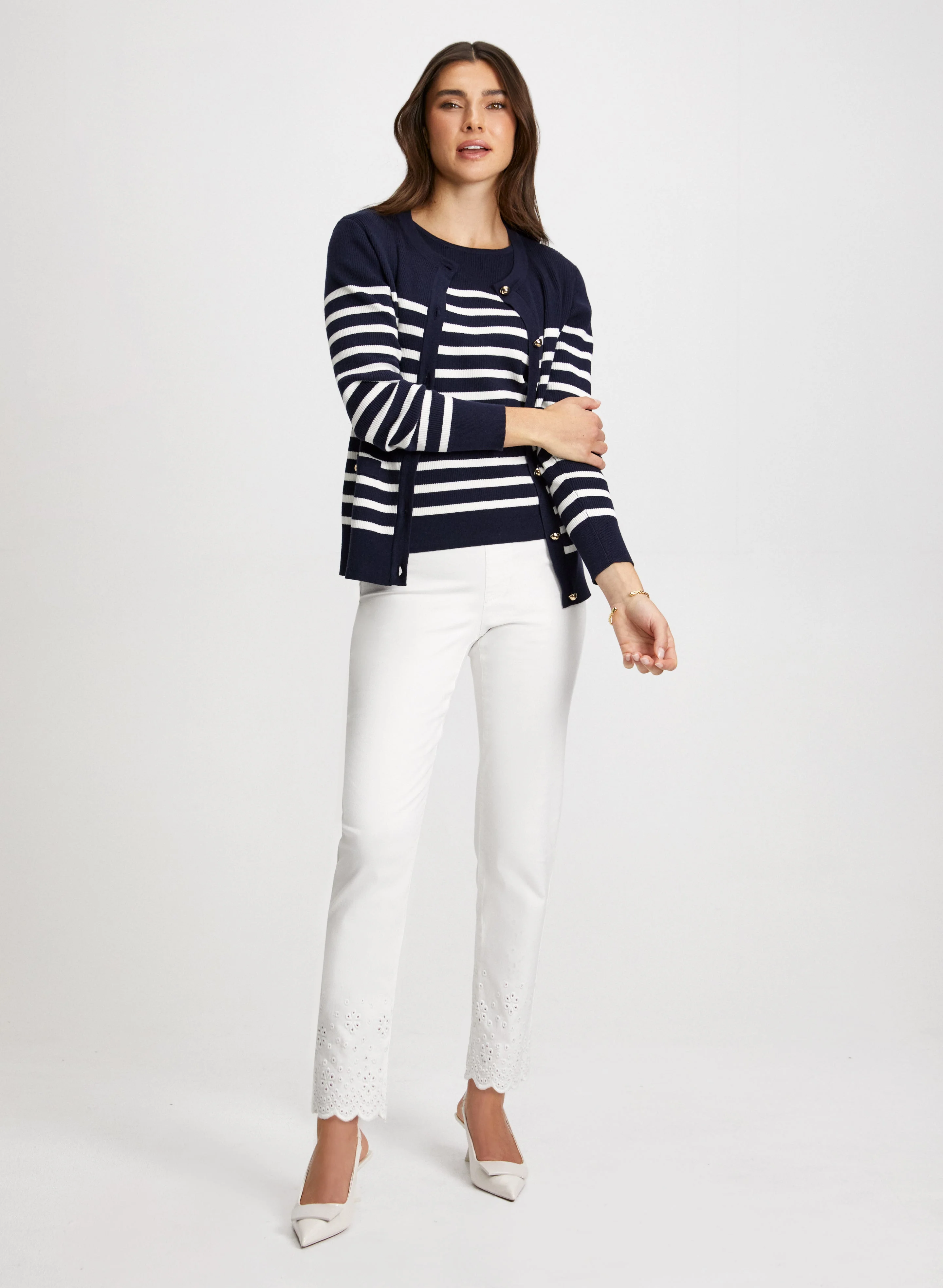 Embroidered Pull-On Jeans - Image 5