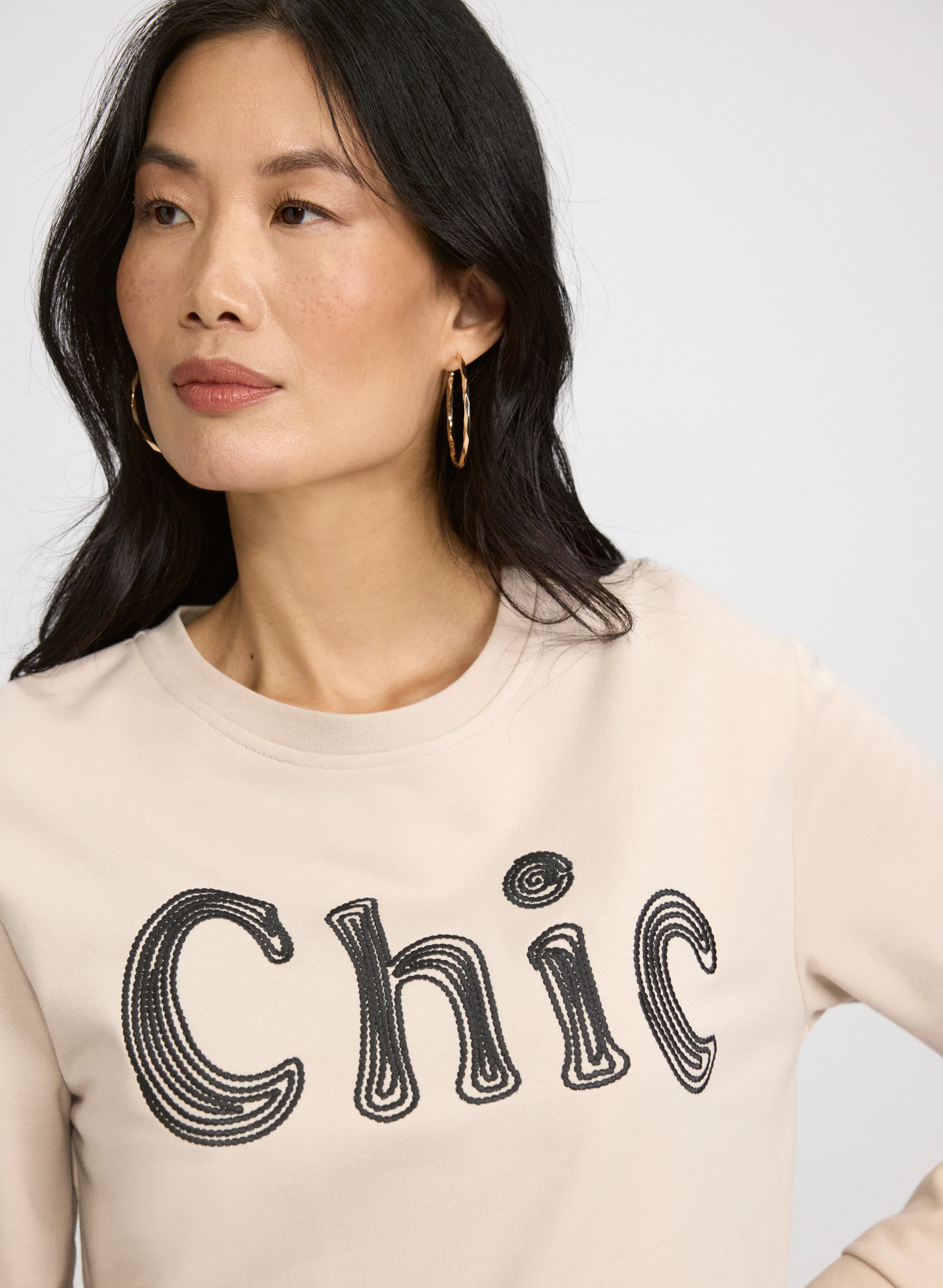 Embroidered Script Sweatshirt - Image 2