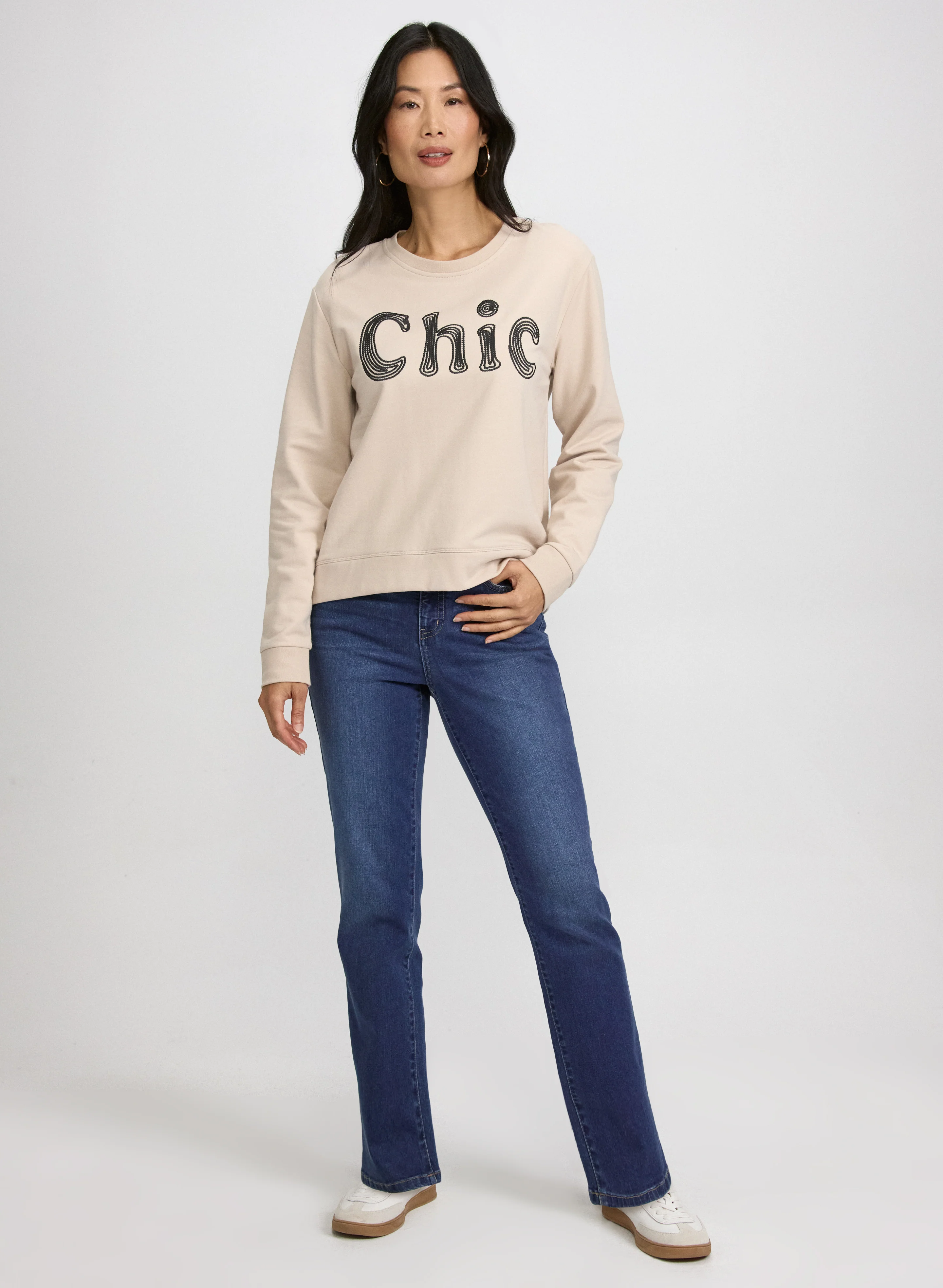 Embroidered Script Sweatshirt - Image 3