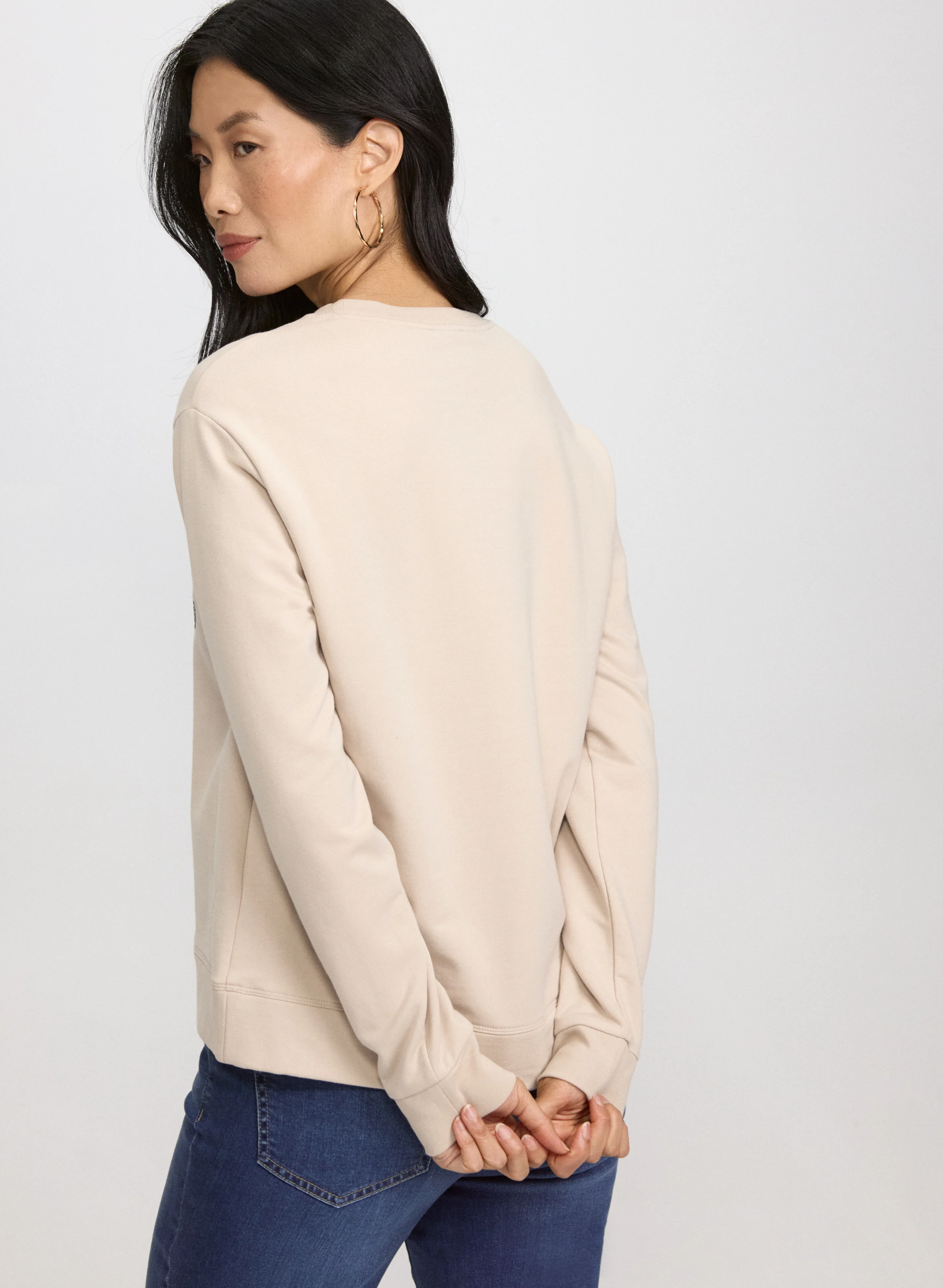 Embroidered Script Sweatshirt - Image 5