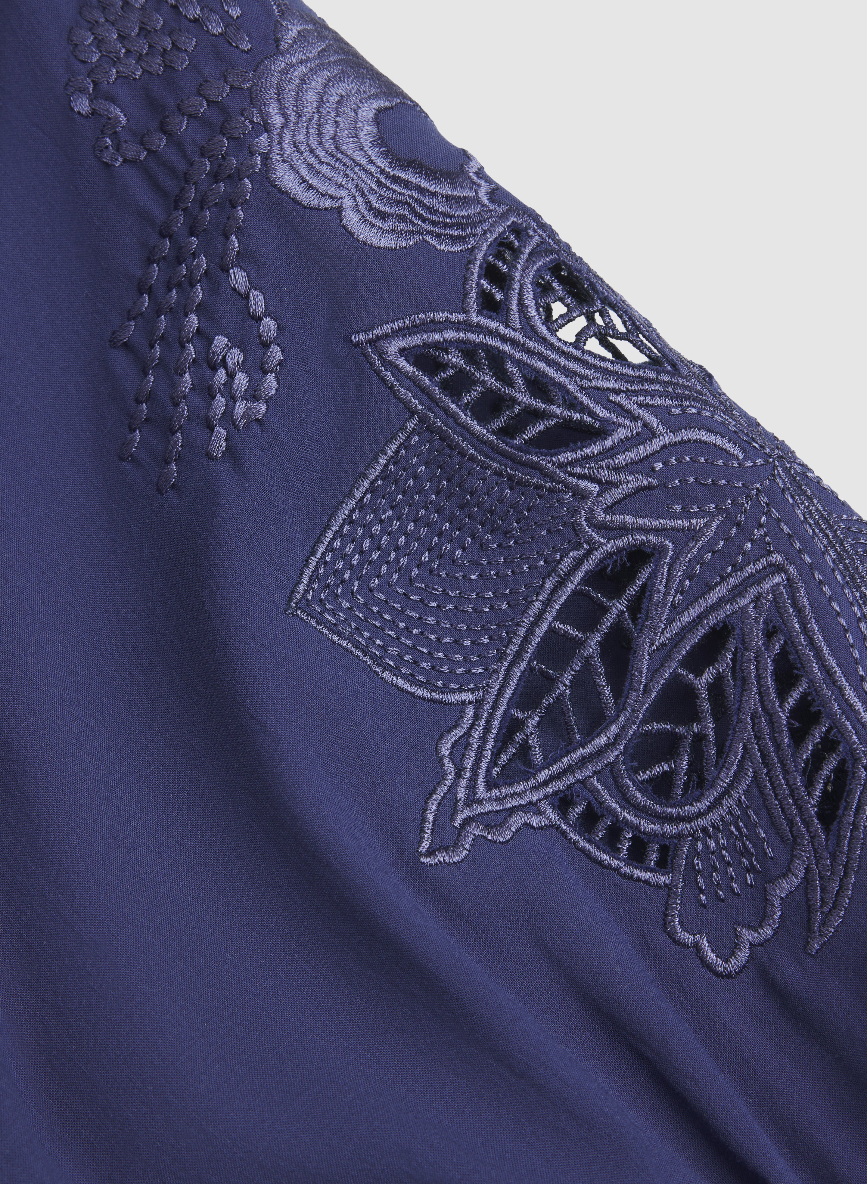 Embroidered Sleeve Blouse - Image 7