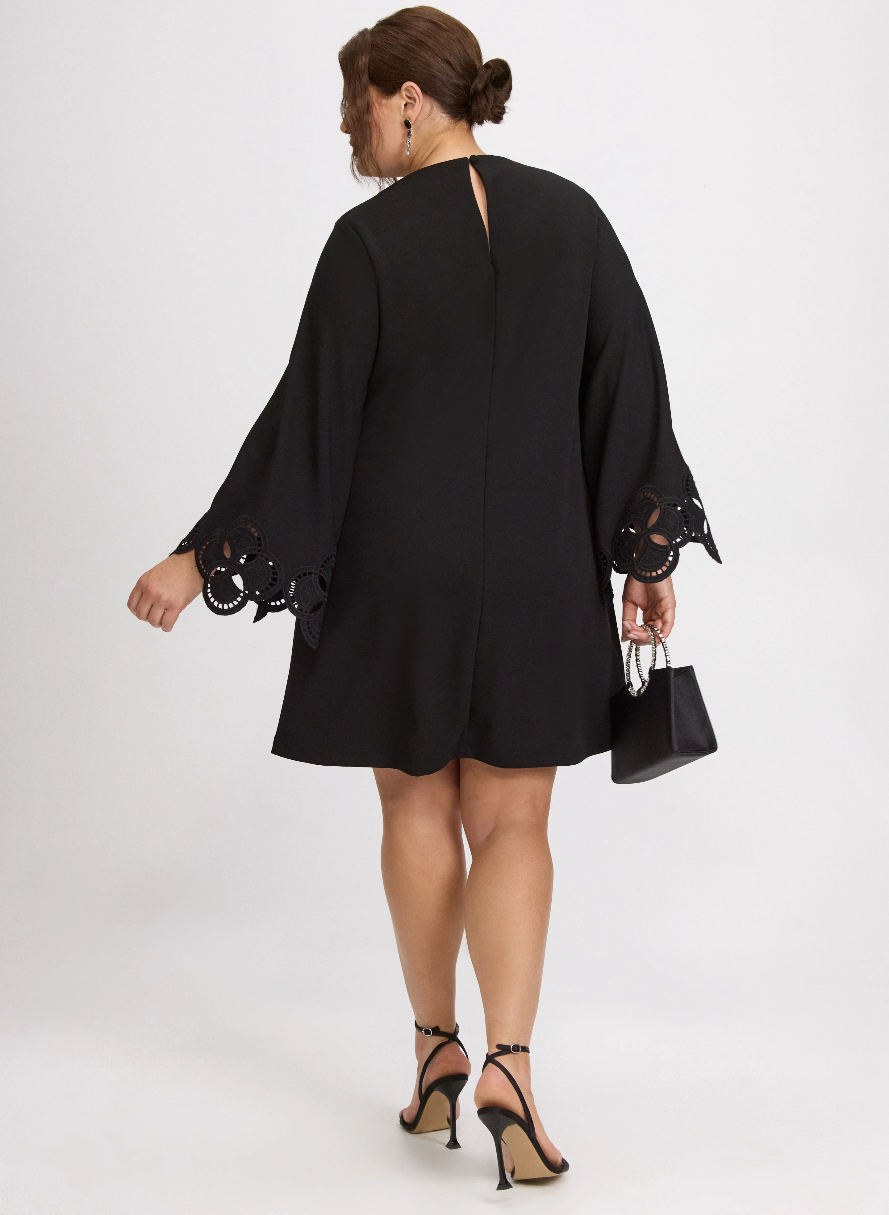 Embroidered Sleeve Dress - Image 4