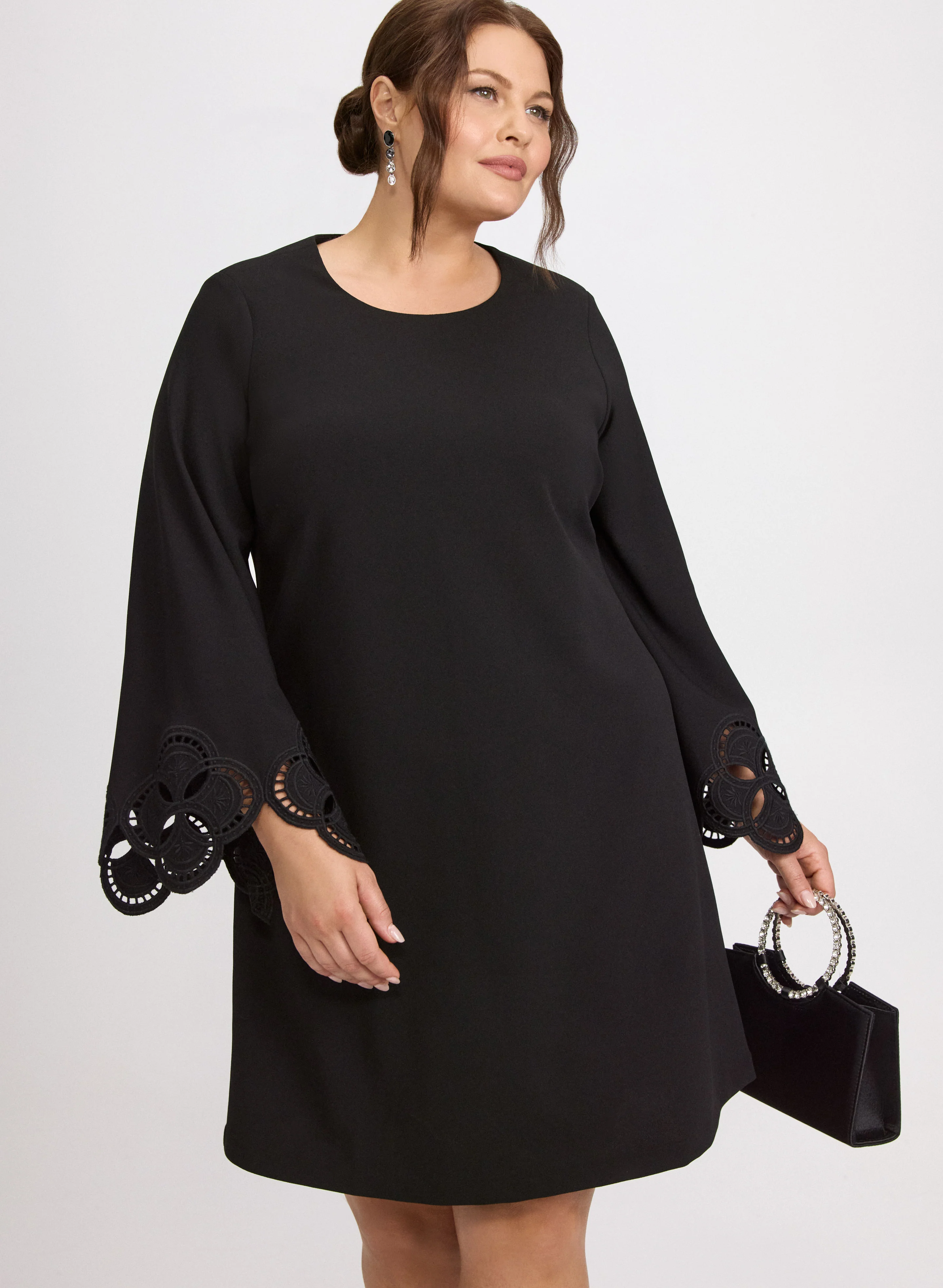 Embroidered Sleeve Dress - Image 5