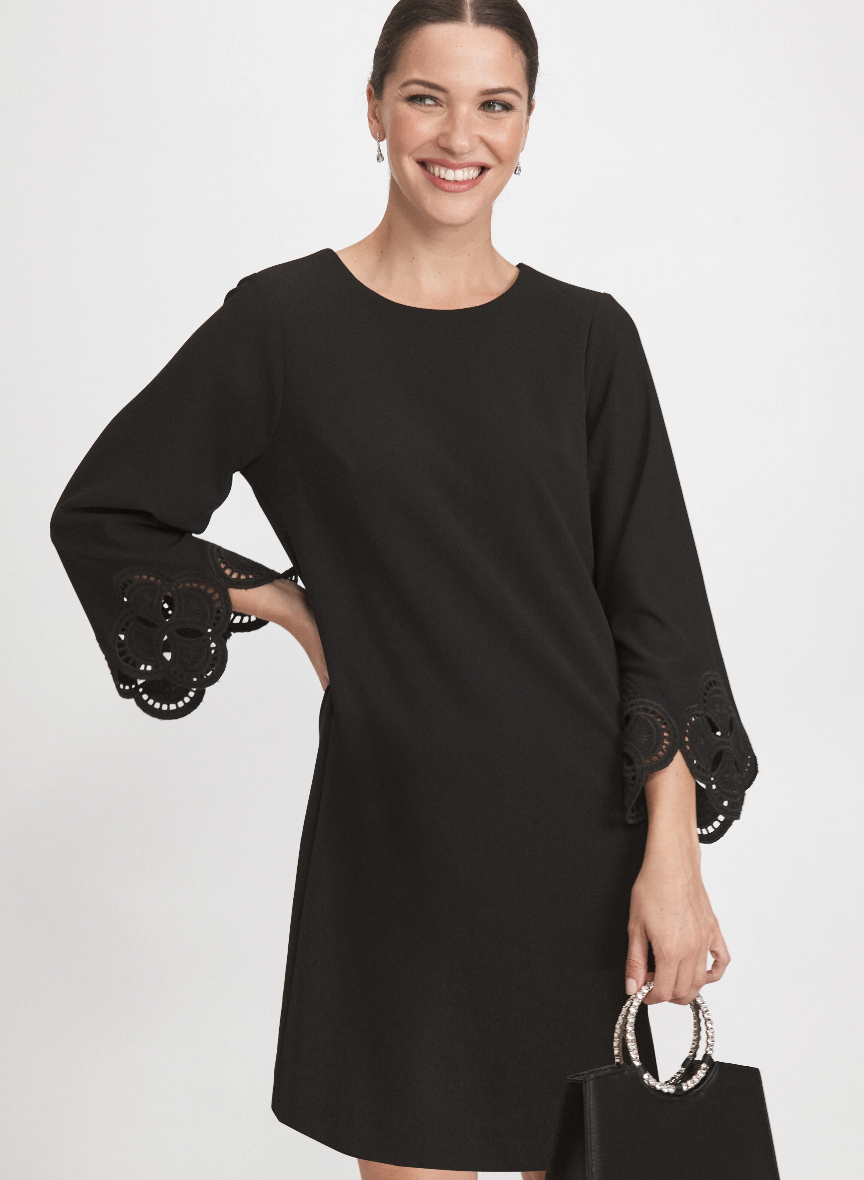Embroidered Sleeve Dress - Image 4