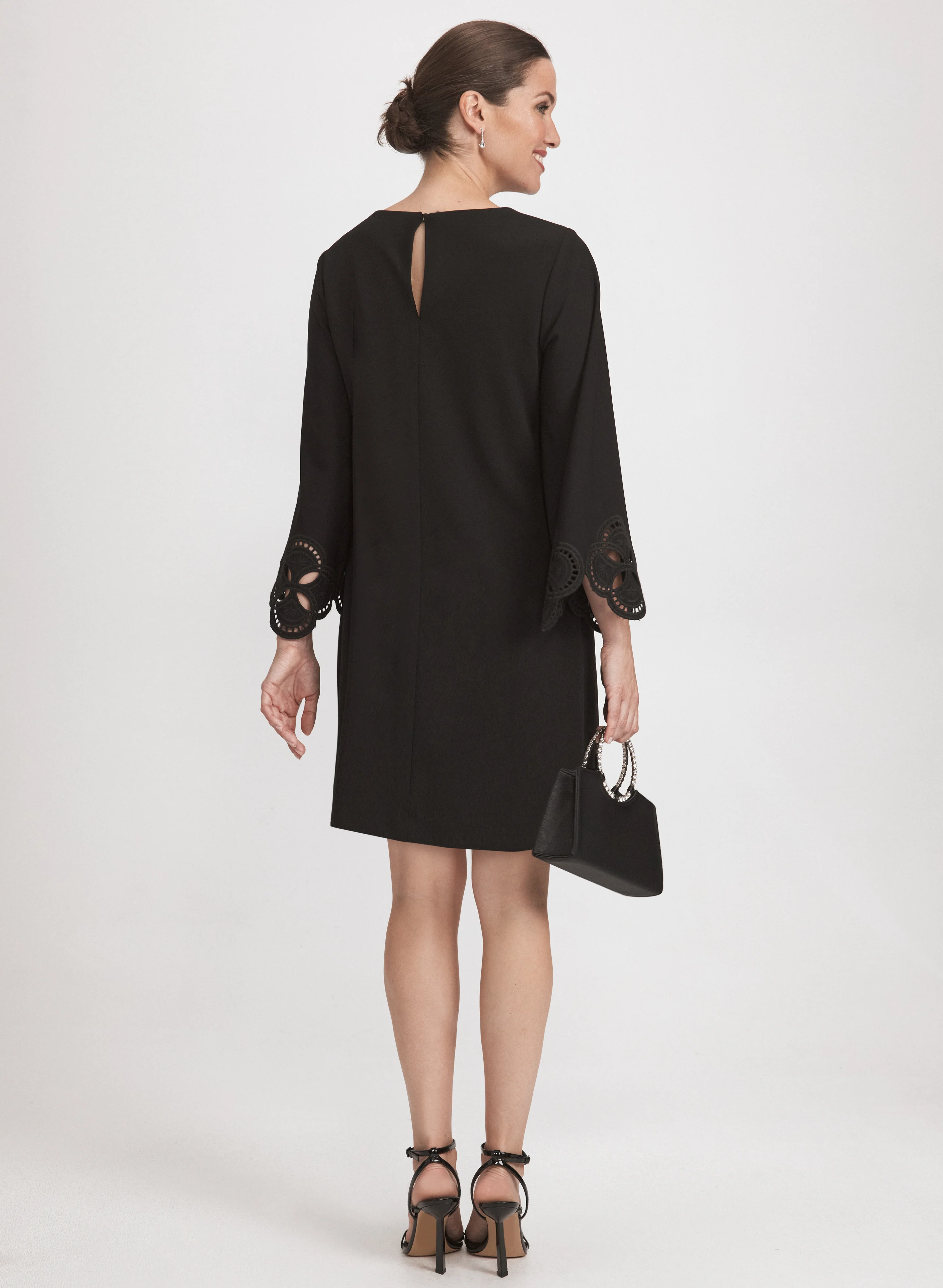 Embroidered Sleeve Dress - Image 5