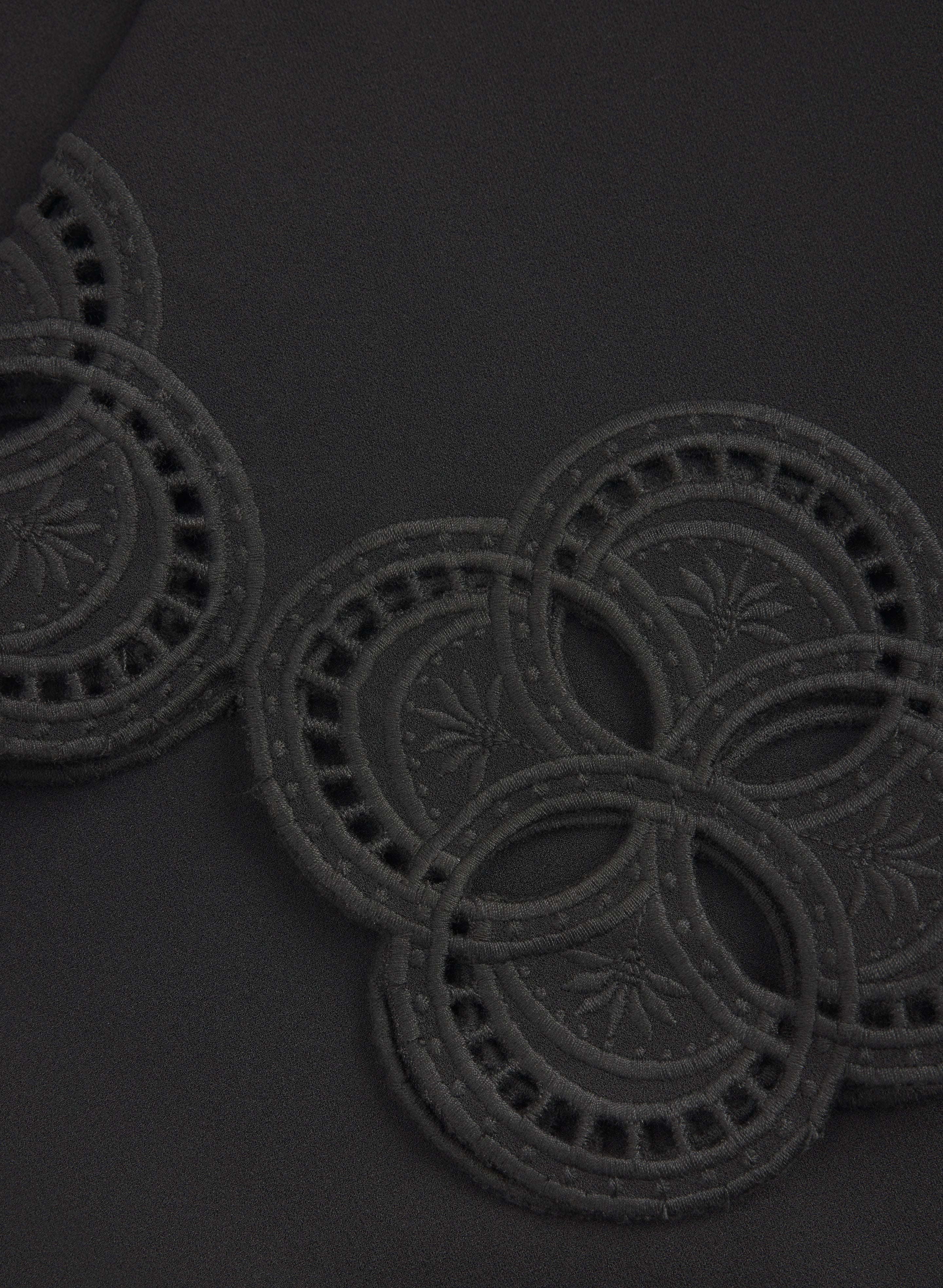 Embroidered Sleeve Dress - Image 7