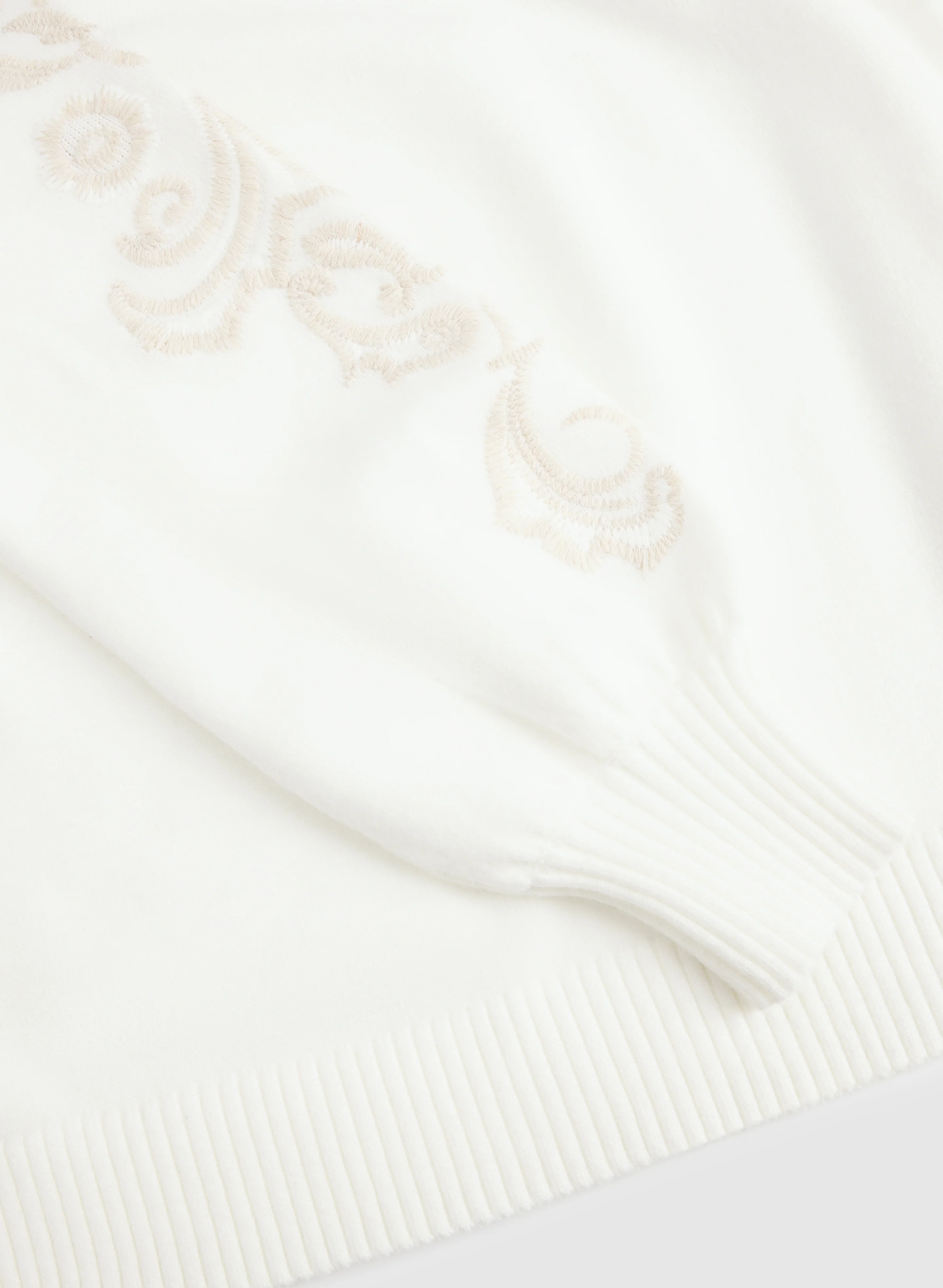 Embroidered Sleeve Sweater - Image 7