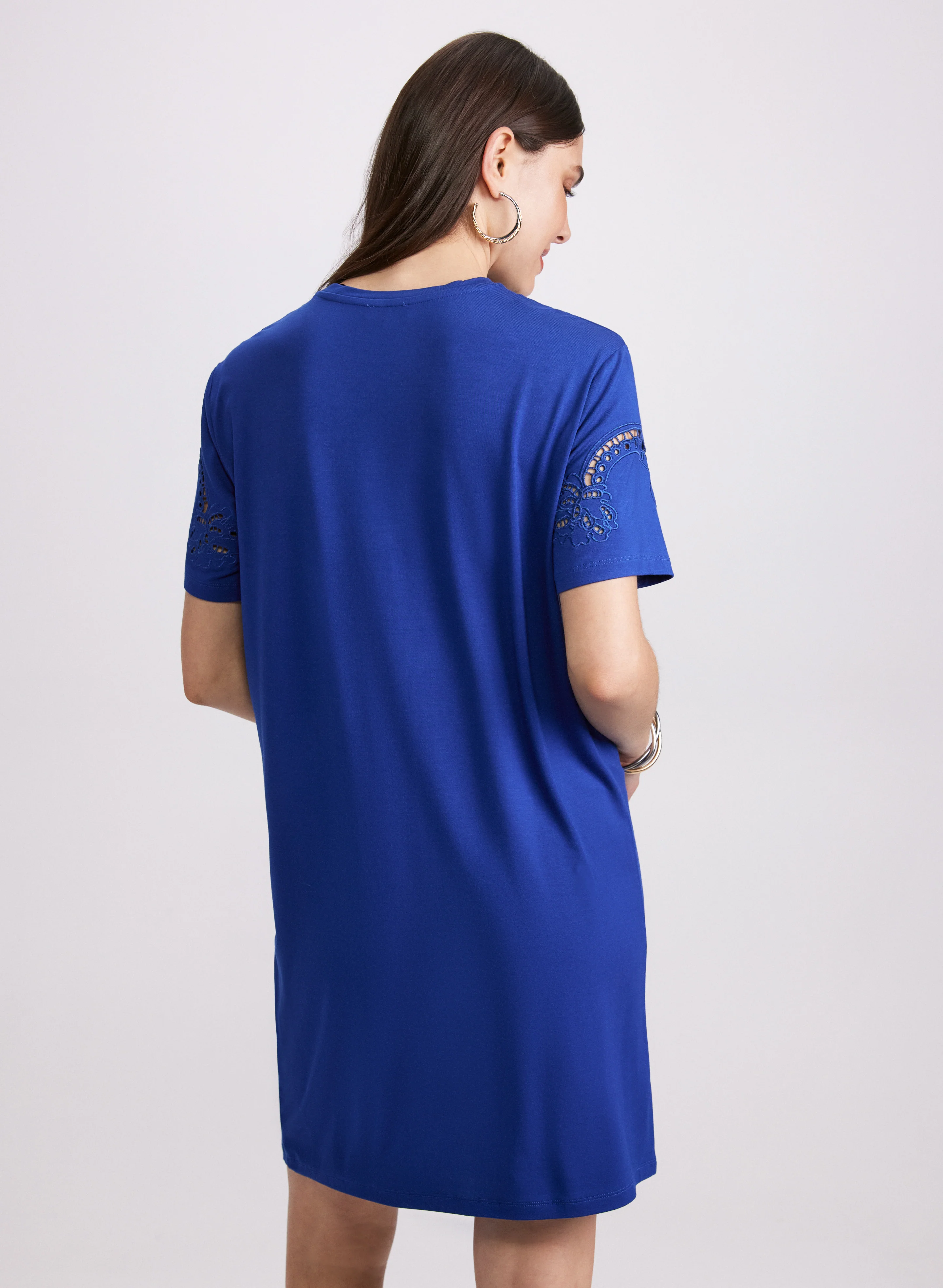 Embroidered T-Shirt Dress - Image 3