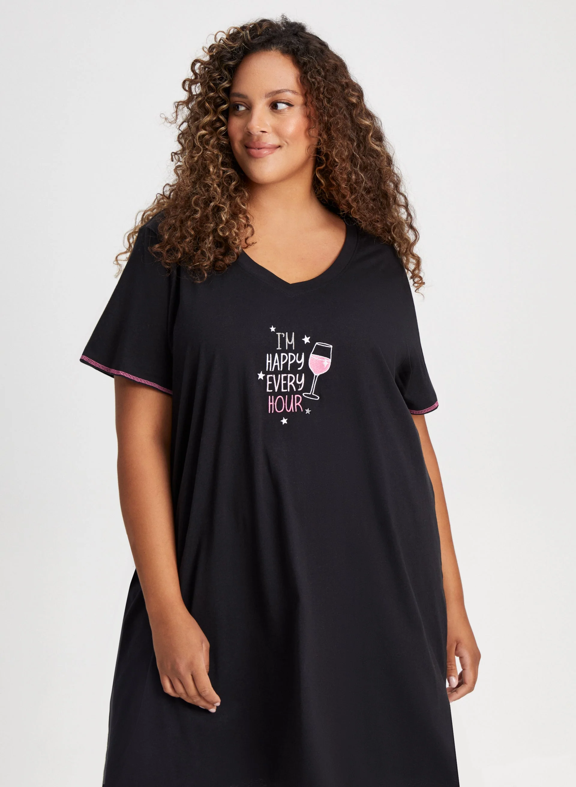 Embroidered Text Nightshirt - Image 5