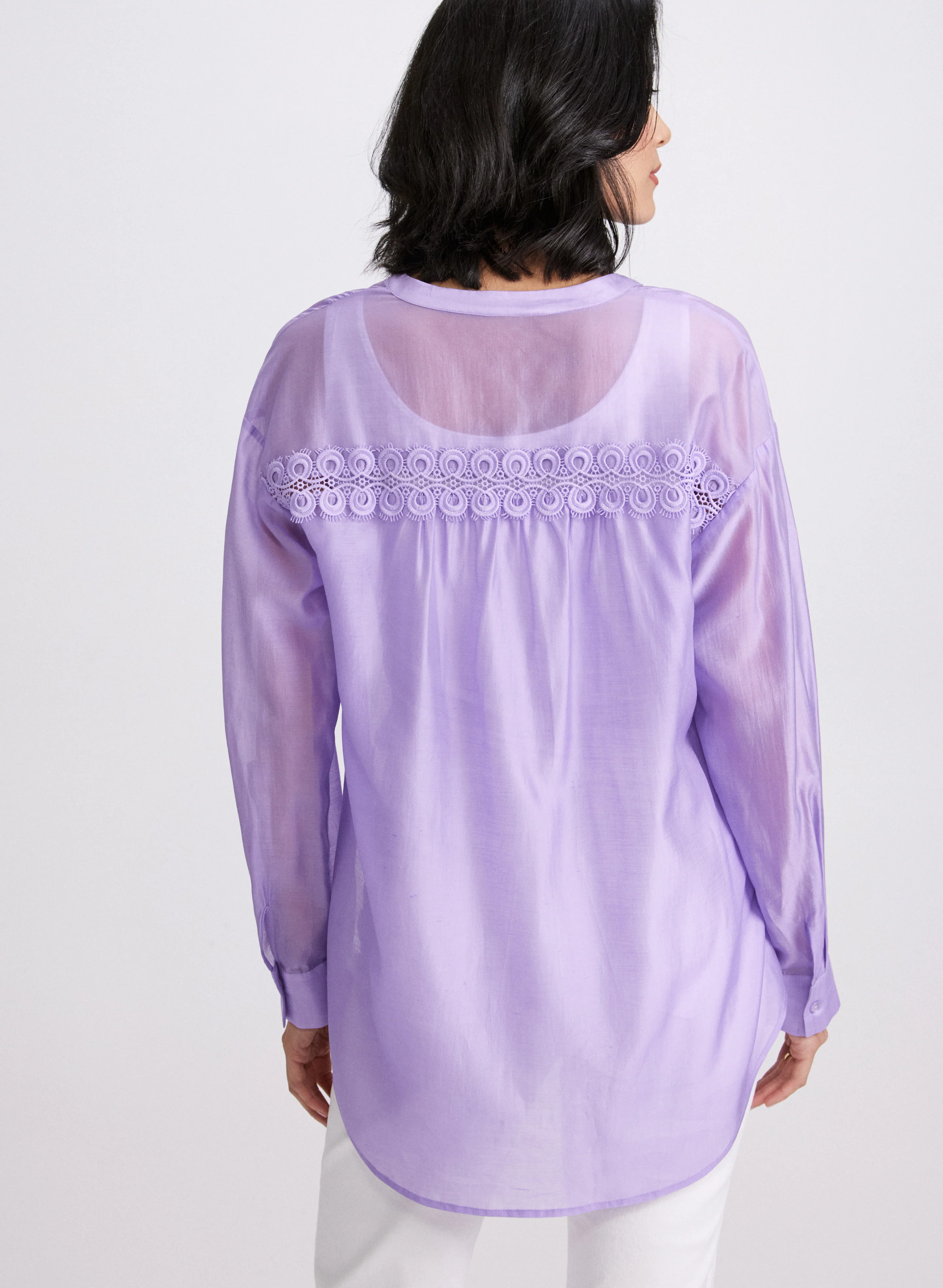 Embroidered Trim Blouse - Image 4