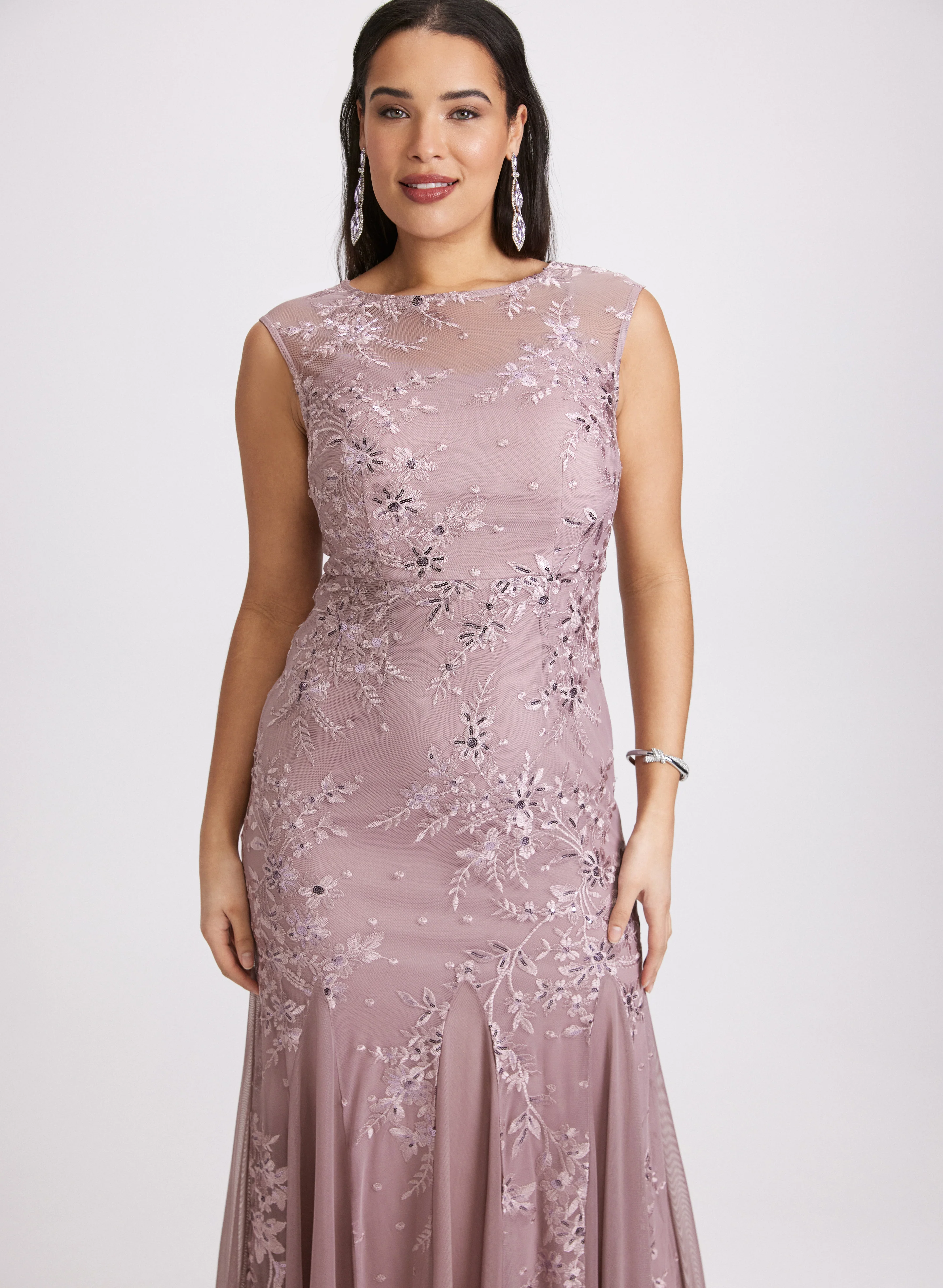 Embroidered Tulle Dress - Image 4